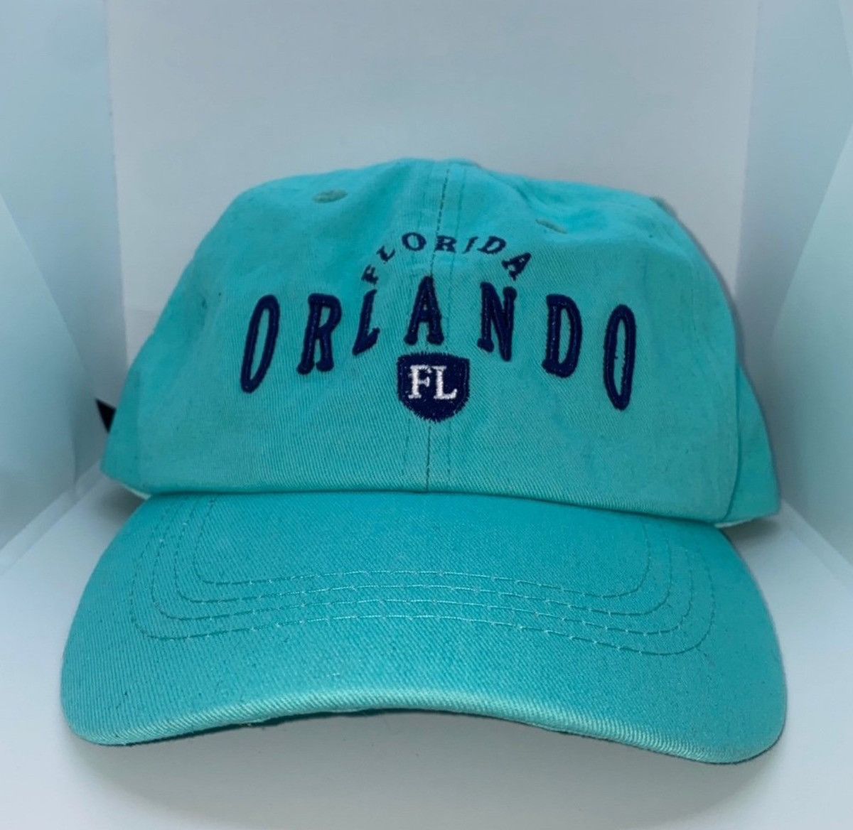 Vintage Orlando Florida Classic Hat (Turquoise) one size adjustable Size ONE SIZE - 1 Thumbnail
