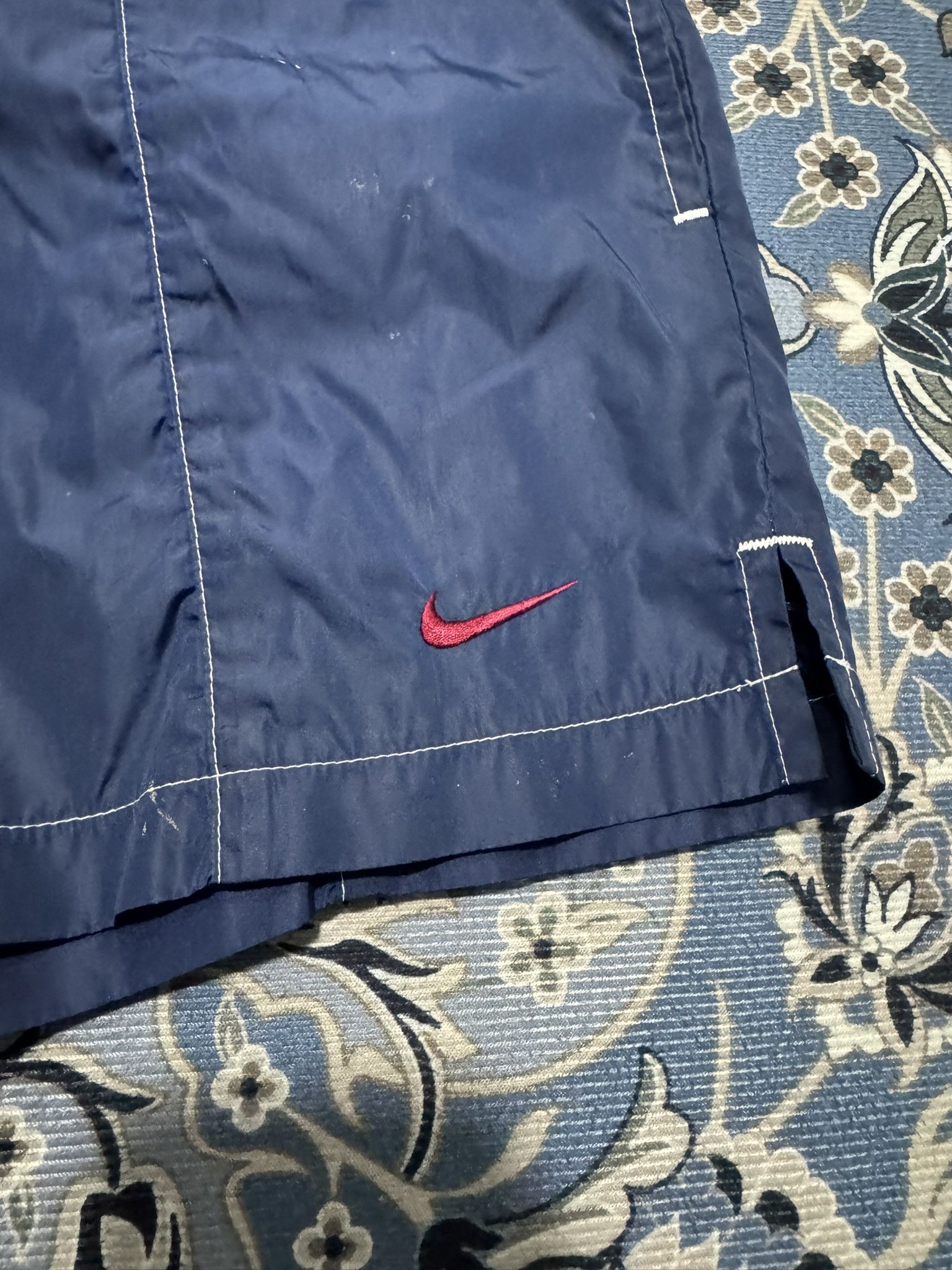 Nike × Nike ACG × Vintage Vintage 90's Nike Small Swoosh Nylon Short Size S Size US 34 / EU 50 - 3 Thumbnail