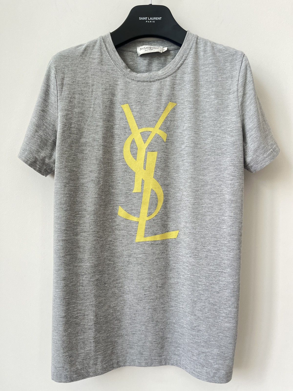 Yves Saint Laurent Vintage YVES SAINT LAURENT Tee YSL Big Logo France Paris Size US S / EU 44-46 / 1 - 2 Thumbnail