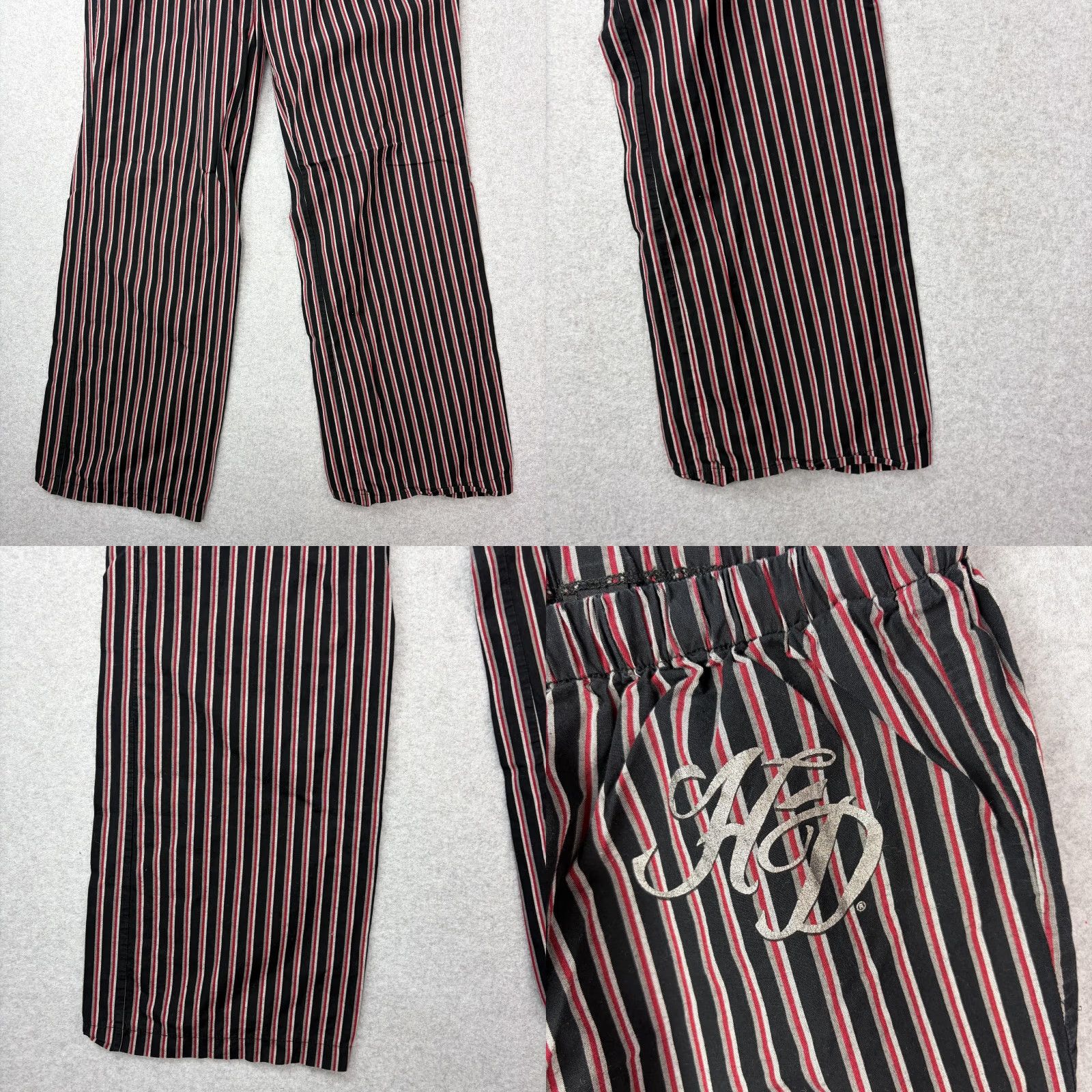 Harley Davidson Harley-Davidson Pajama Pants Womens Small Black Stripe Lounge Sleepwear HD Logo Size 28" / US 6 / IT 42 - 8 Thumbnail