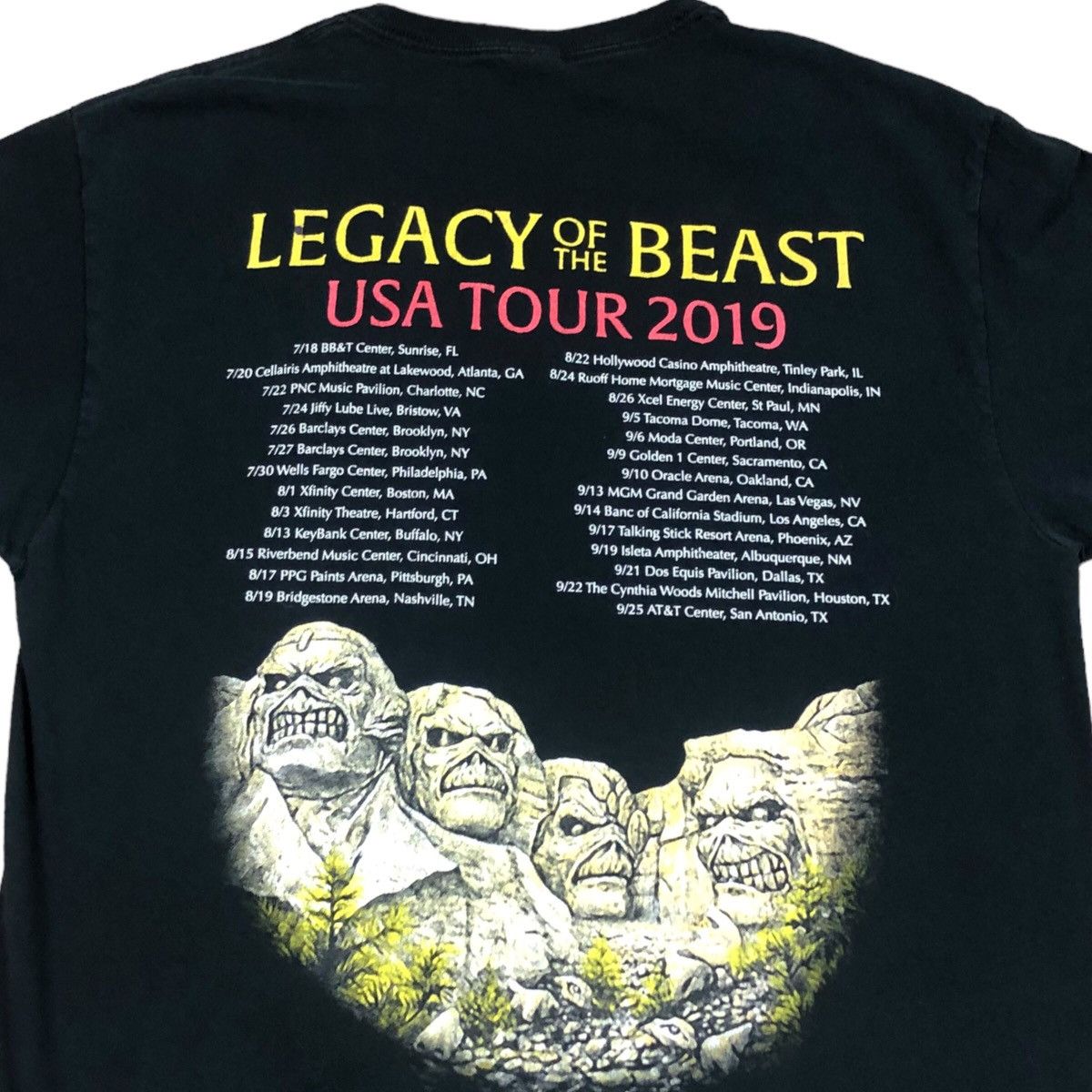 Band Tees × Fruit Of The Loom 2019 Iron Maiden Legacy of the Beast Tour Shirt Adult Medium Size US M / EU 48-50 / 2 - 7 Thumbnail
