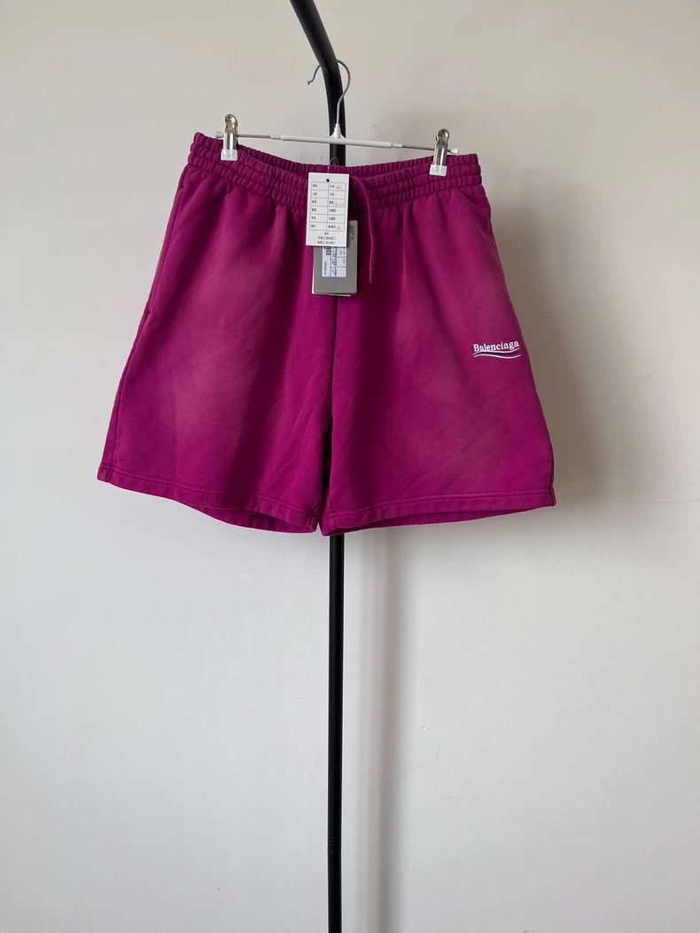 Balenciaga Balenciaga size XS Logo embroidered casual shorts Size US 27 - 1 Thumbnail