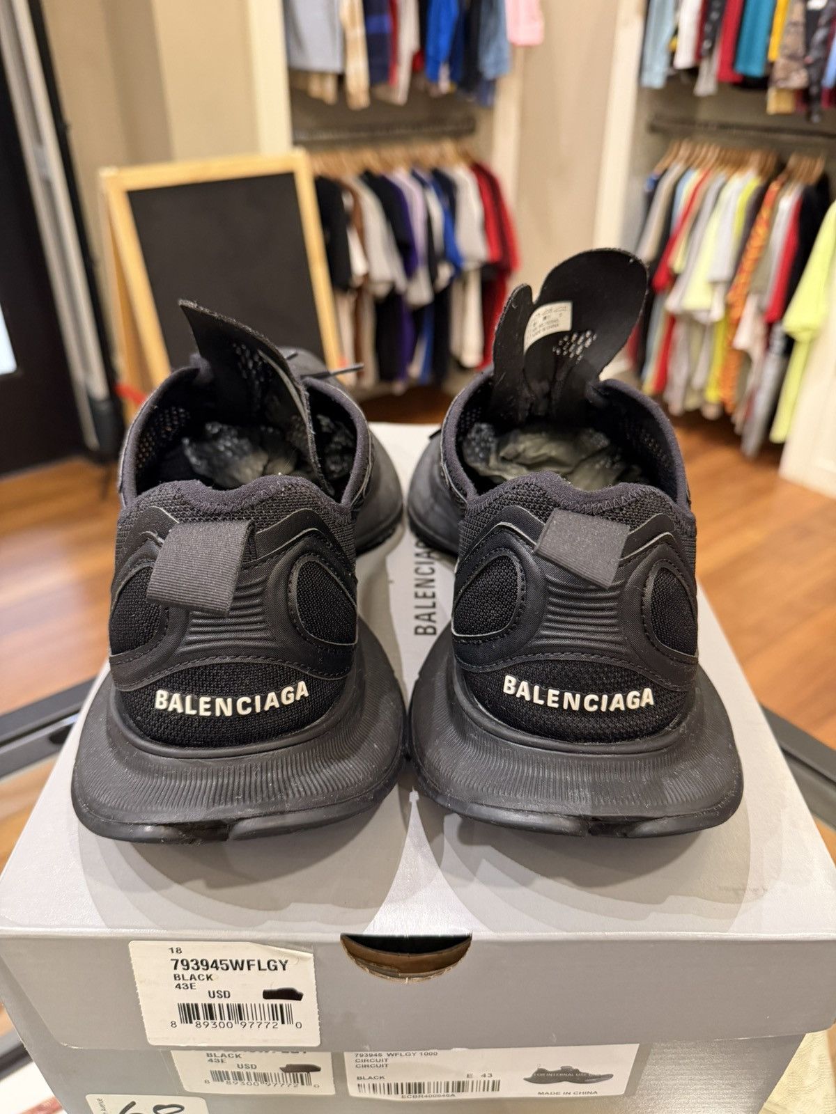 Balenciaga Balenciaga Circuit Low Top Sneaker -Black Size US 10 / EU 43 - 6 Thumbnail