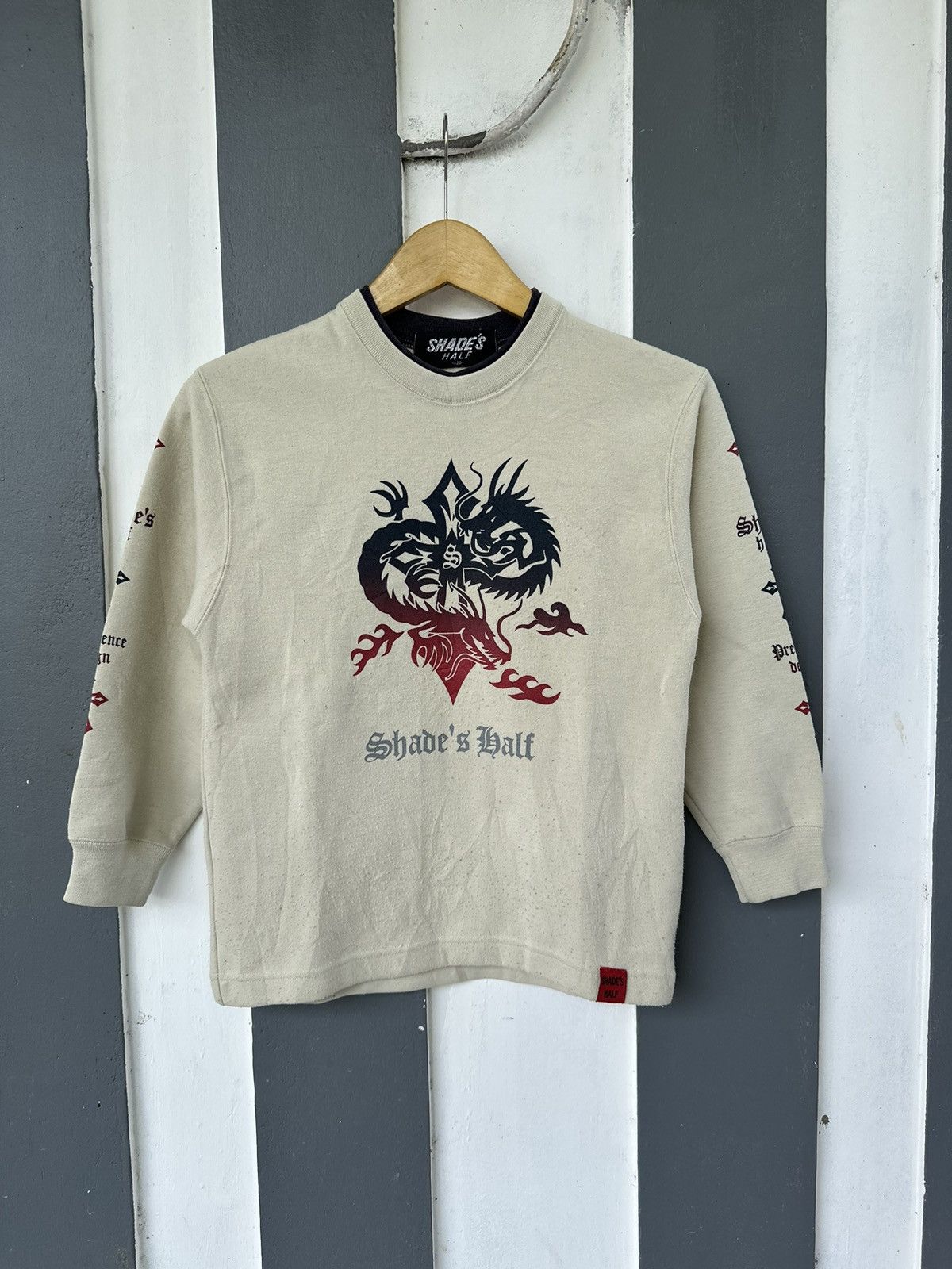 Japanese Brand CRAZY JAPANESE SHADE’S CROSS DRAGON SWEATSHIRTS Size S / US 4 / IT 40 - 1 Thumbnail