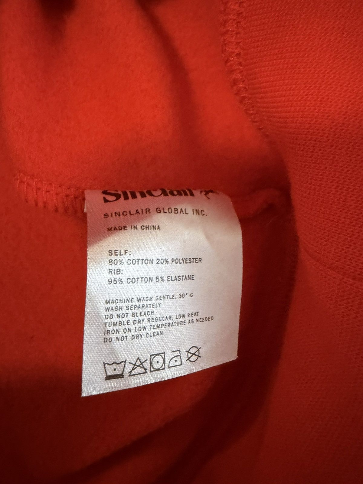 Sinclair Global Sinclair Logo Hoodie Red XL Size US XL / EU 56 / 4 - 7 Thumbnail