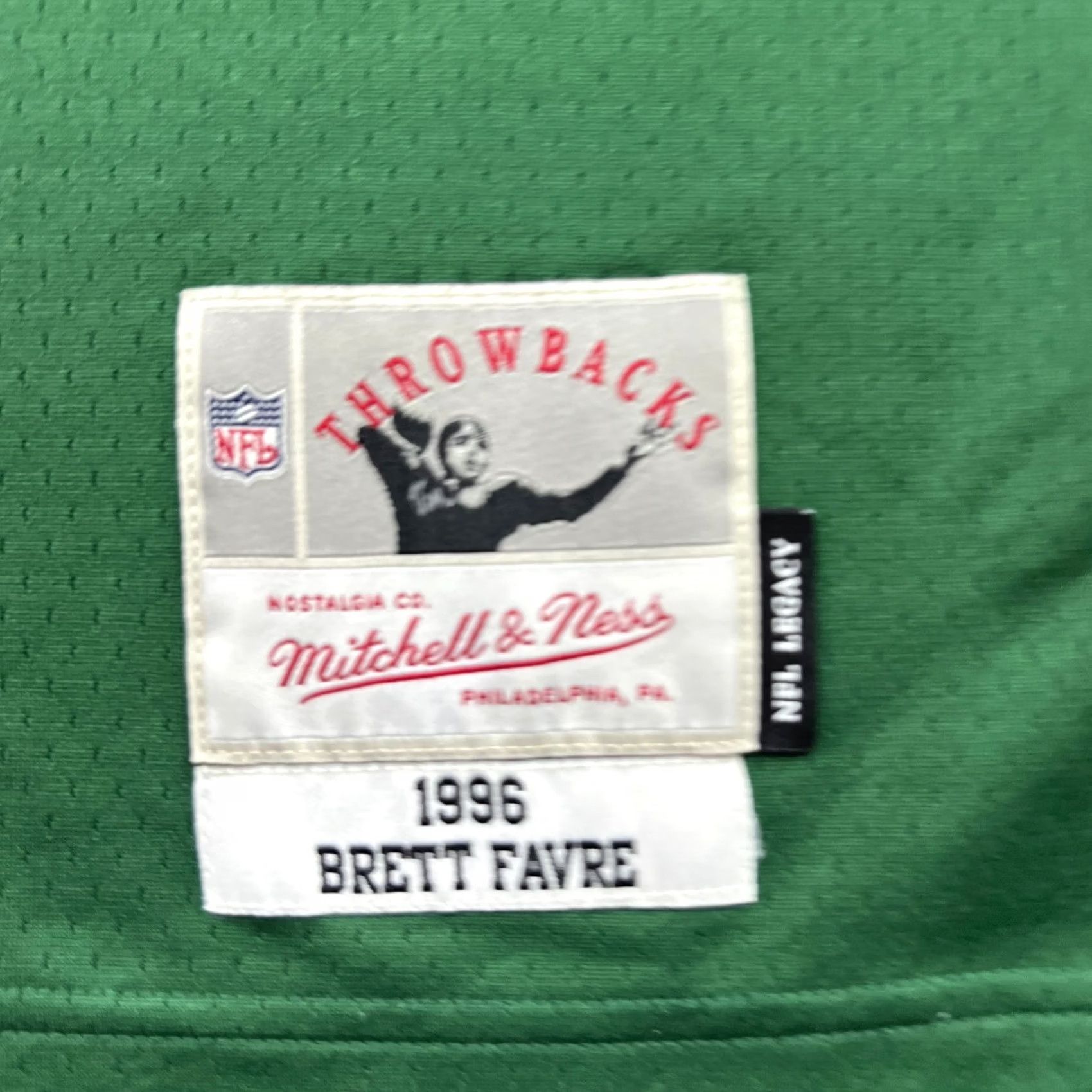 Mitchell & Ness Mitchell & Ness Brett Favre #4 Green Bay Packers 1996 Legacy Jersey Mens Medium Size US L / EU 52-54 / 3 - 4 Thumbnail