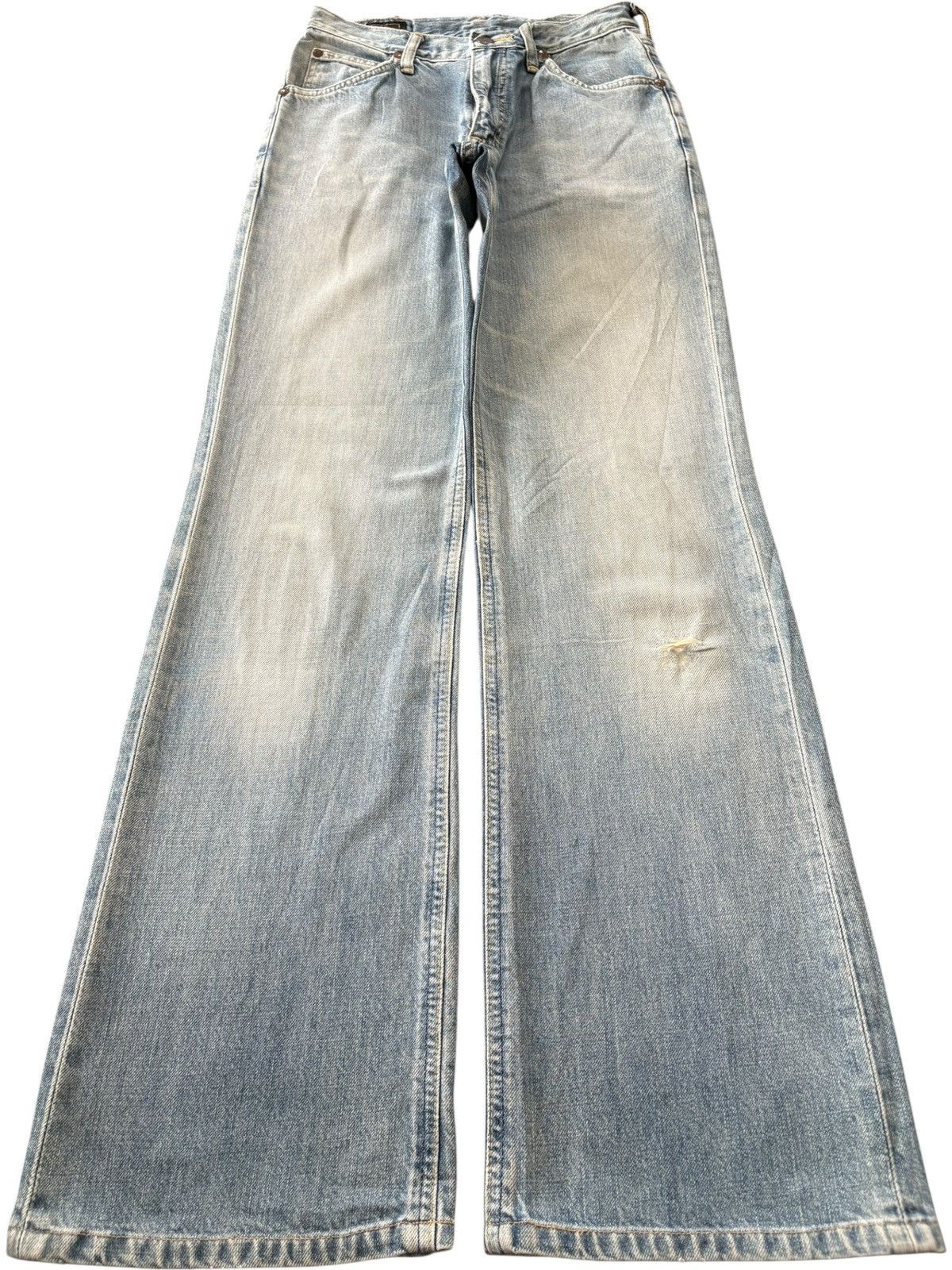 Lee Vintage 90s Lee Riders Faded Distressed Flare Jeans Size 29" - 1 Thumbnail