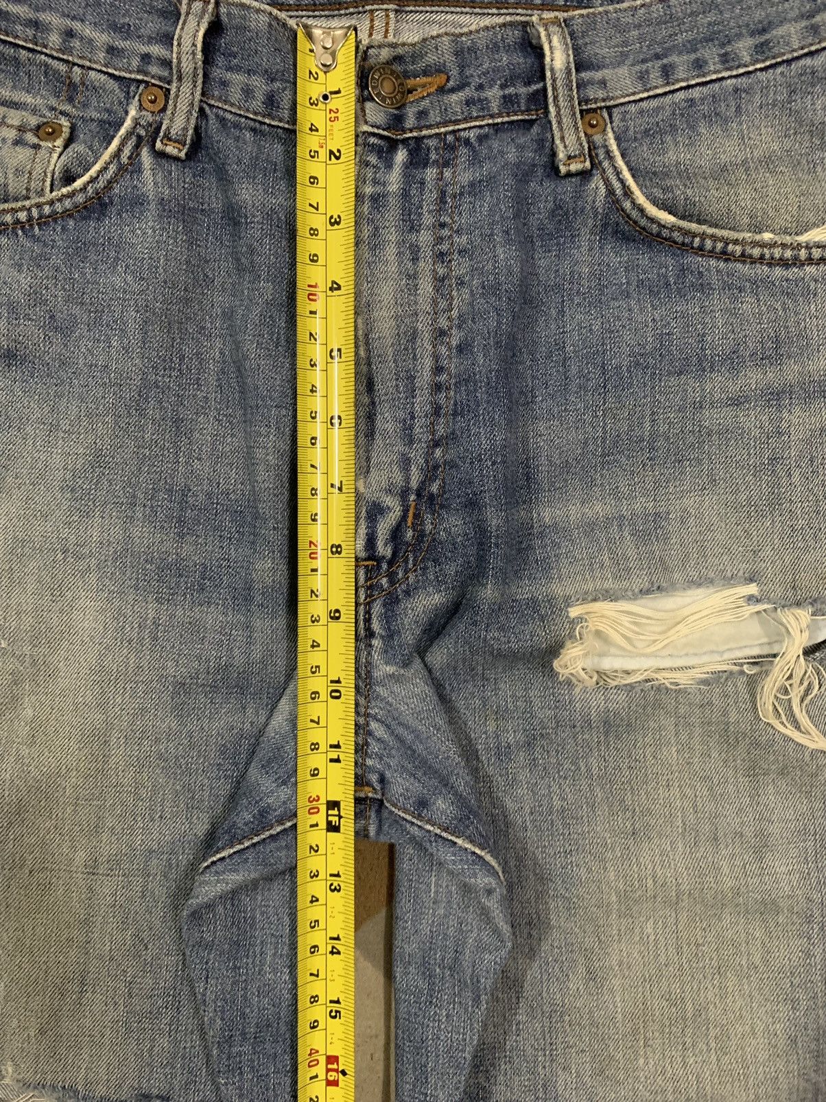 Edwin Vintage Edwin 503 Loose Fit Heavy Distressed Grunge Jeans Size US 32 / EU 48 - 18 Thumbnail