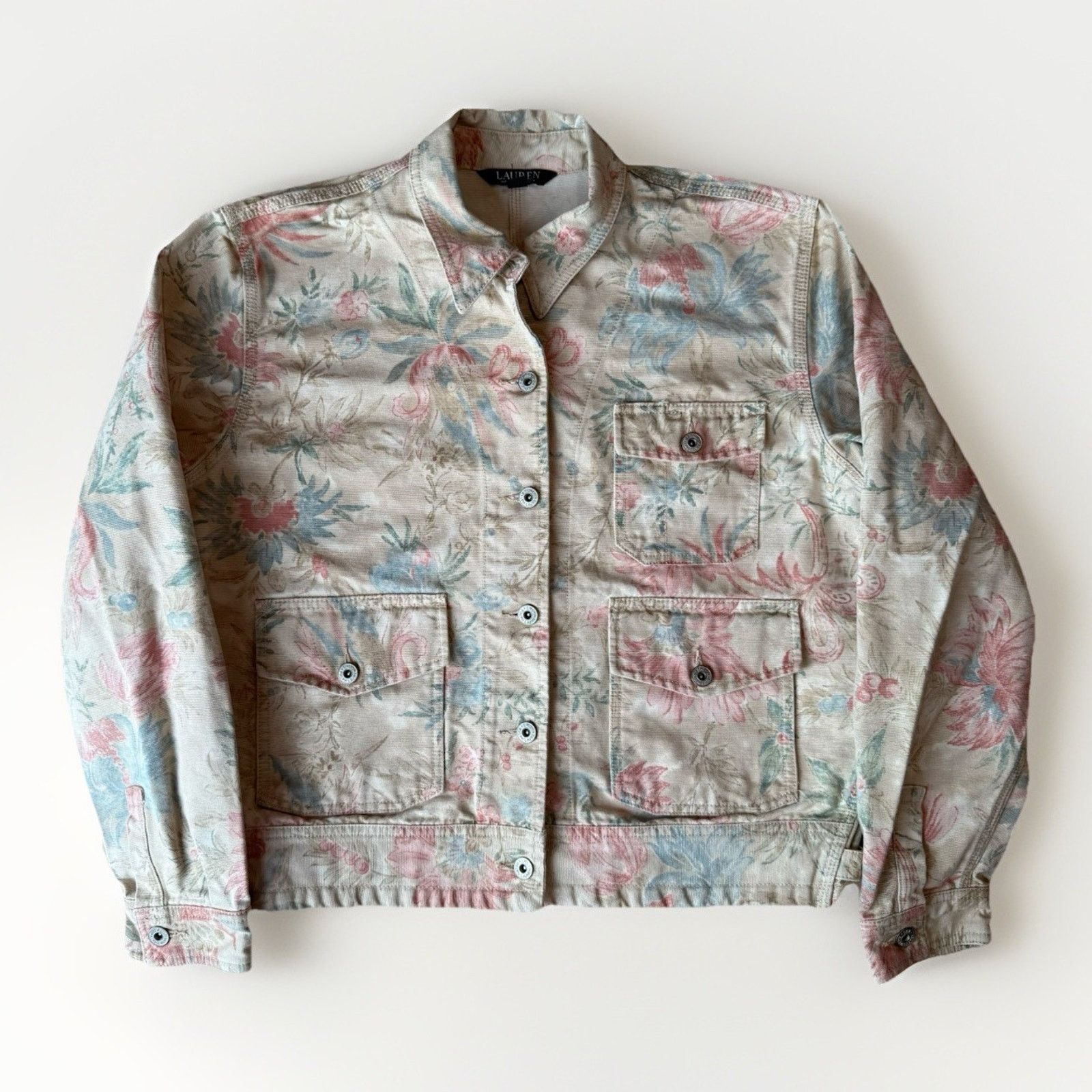 Lauren Ralph Lauren Lauren Ralph Lauren Denim Trucker Jacket Women's XL Multi Size XL / US 12-14 / IT 48-50 - 1 Thumbnail