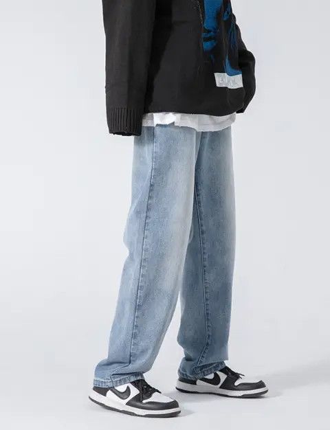 Japanese Brand Nana High street washed retro loose versatile jeans y2k Size US 32 / EU 48 - 4 Thumbnail