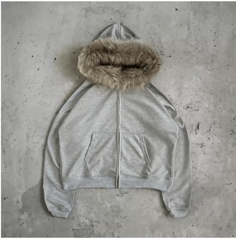 Other Y2K Zip up Hoodie Faur Collar Size US L / EU 52-54 / 3 - 1 Thumbnail