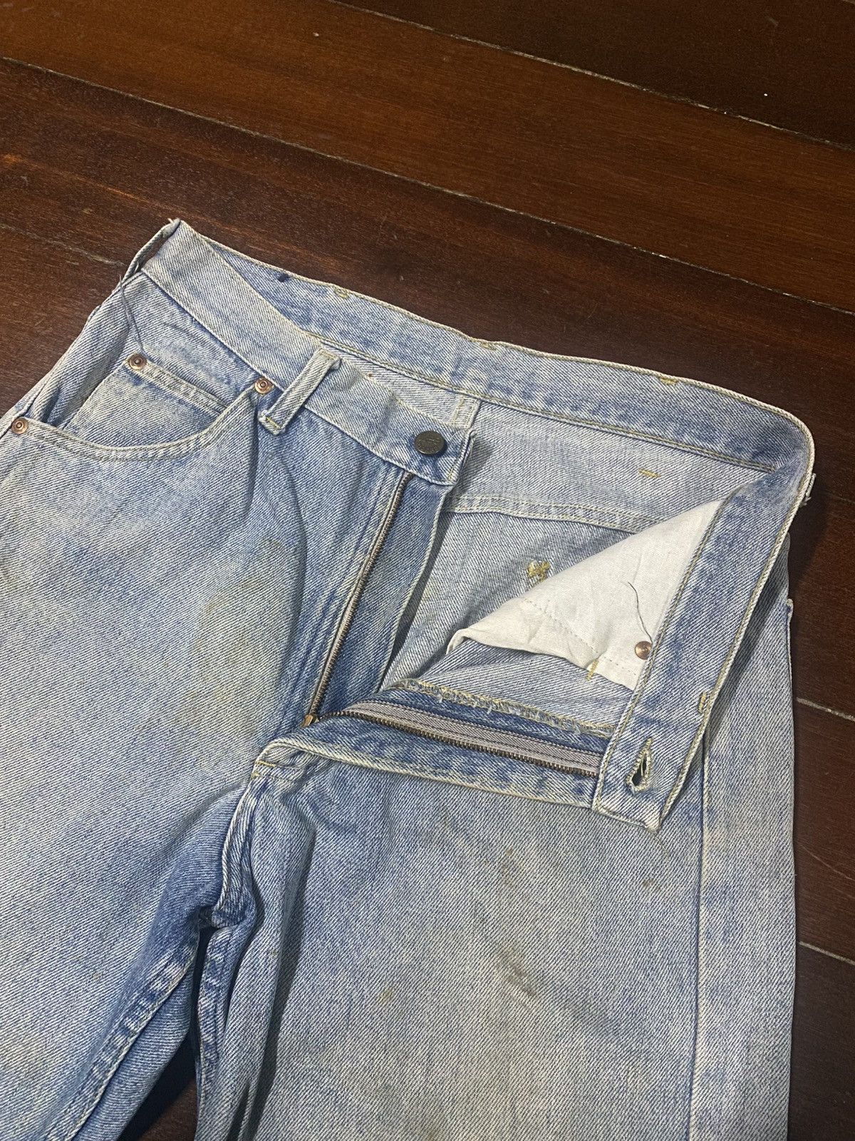 Lee Vintage 70s 80s Lee Riders Distressed mud wash rusty Size US 32 / EU 48 - 7 Thumbnail