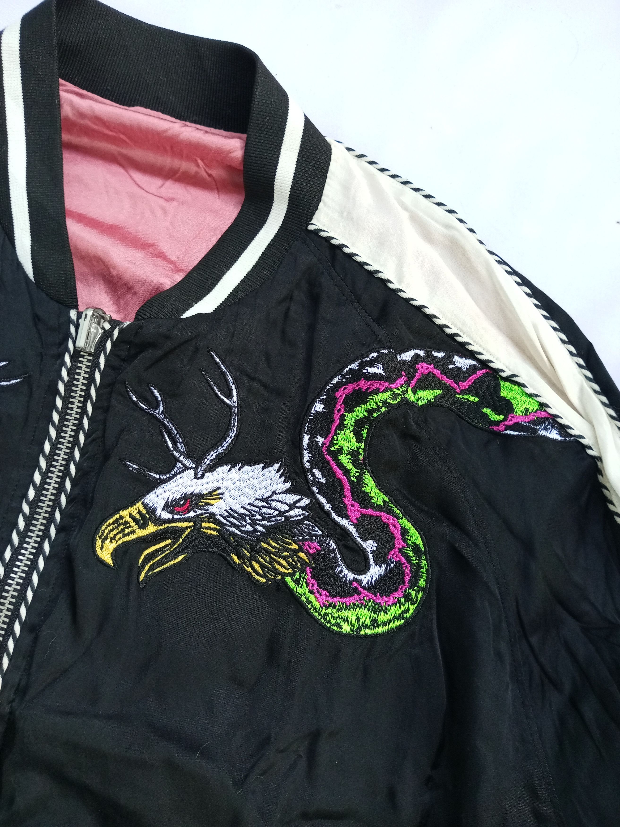 Diesel Reversible Diesel Sukajan Style Varsity Embroidery Jacket Size US L / EU 52-54 / 3 - 6 Thumbnail