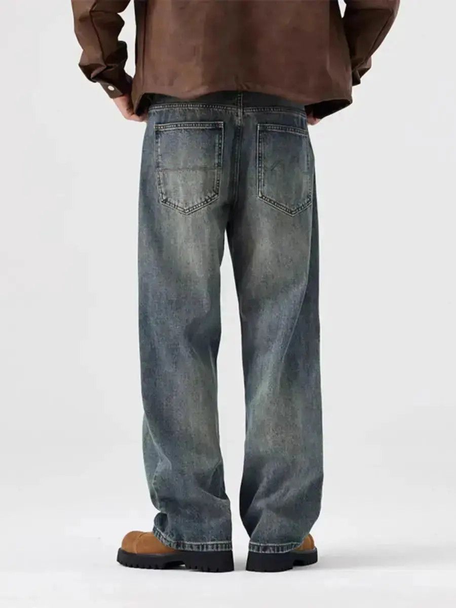 Japanese Brand American Vintage High Street Loose Straight Jeans Size US 30 / EU 46 - 6 Thumbnail