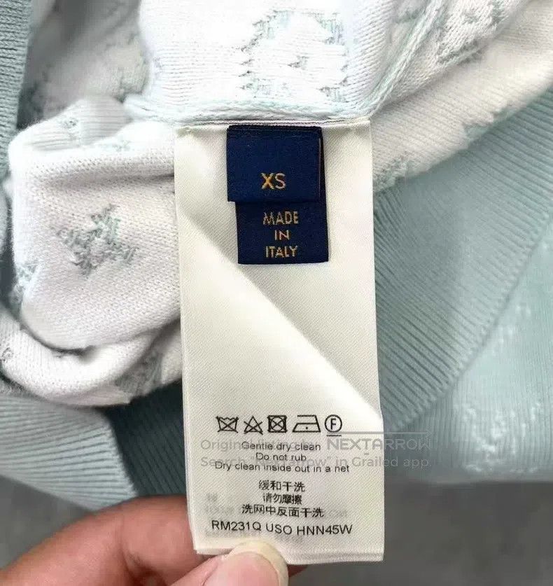 Louis Vuitton Louis Vuitton Blue Ombré full-print logo knit hoodie Size US XS / EU 42 / 0 - 4 Thumbnail