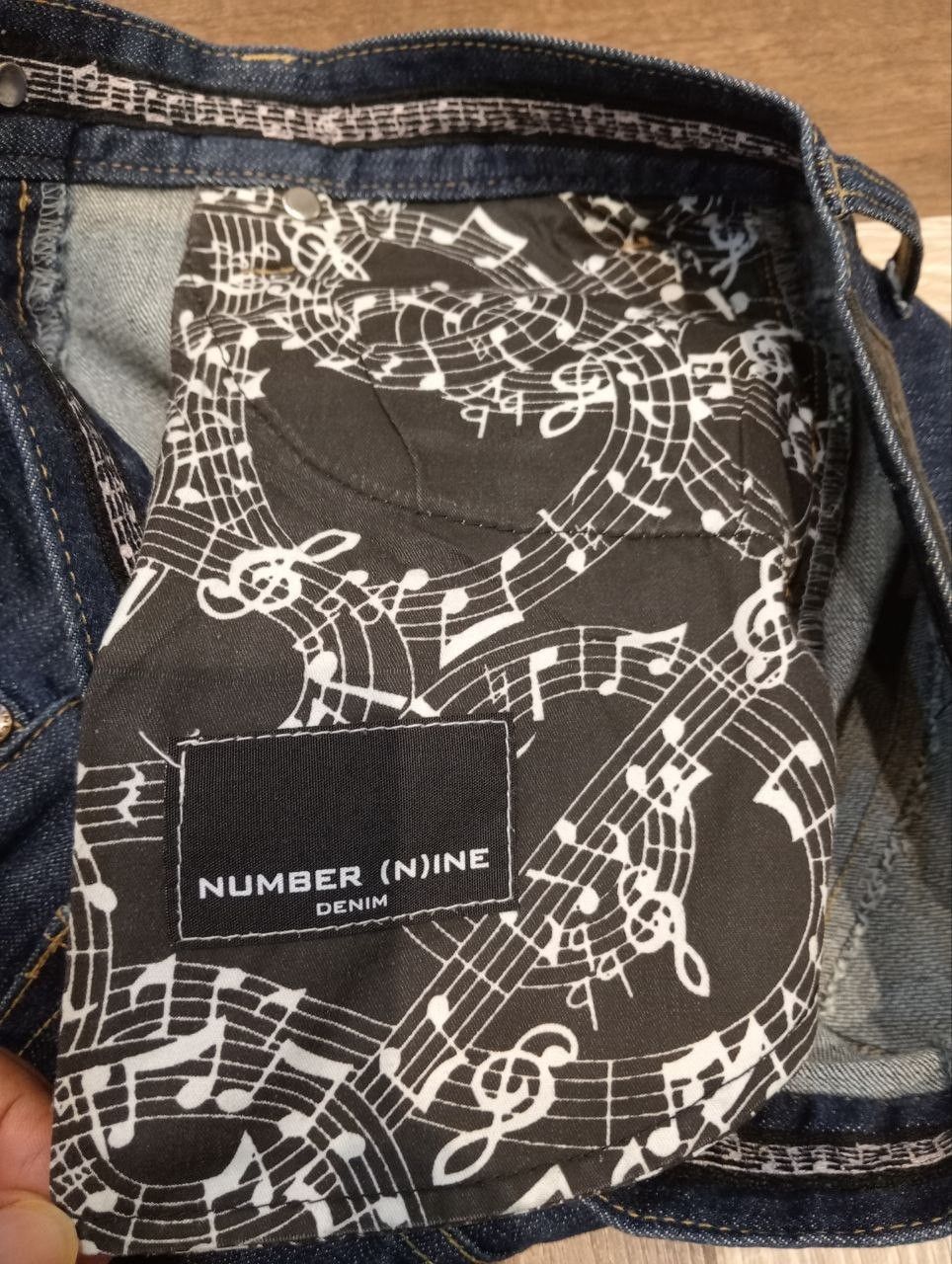 Number (N)ine NUMBER NINE JAPAN INDIGO STRETCH DENIM PANTS Size US 30 / EU 46 - 10 Thumbnail