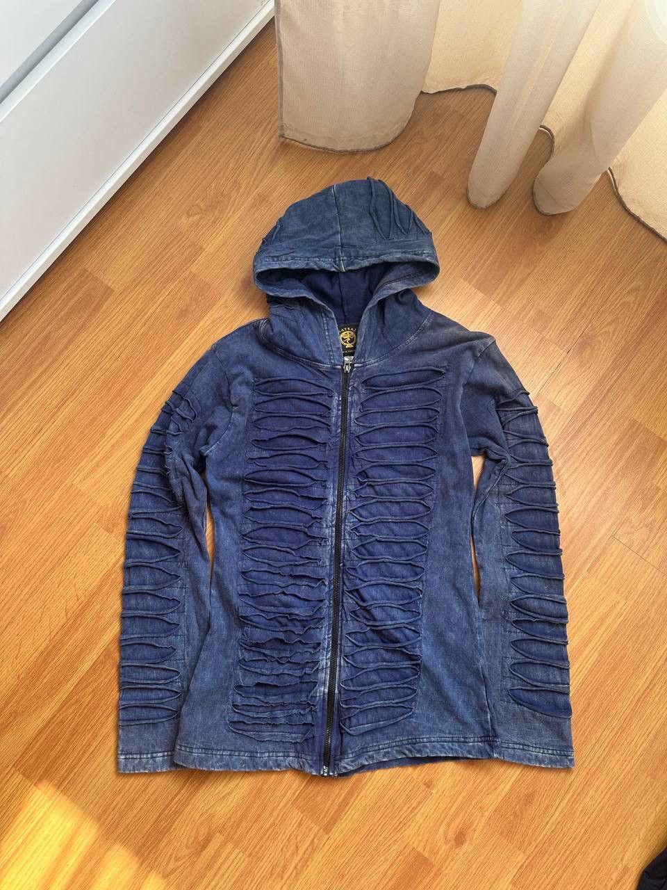 Vintage Y2K 🔥 Opium Nepal Razor Cut Zip Size L / US 10 / IT 46 - 1 Thumbnail
