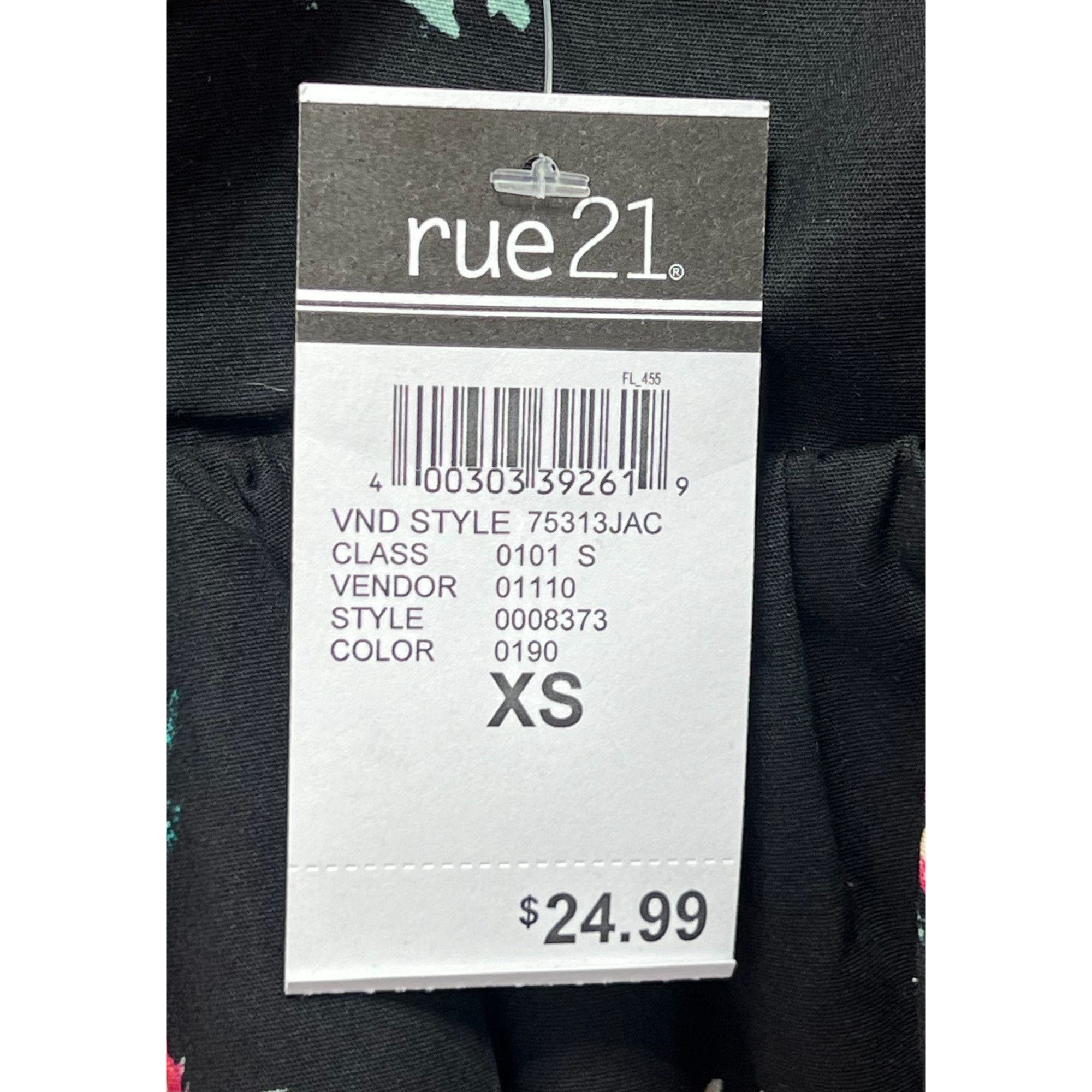 rue21 Rue 21 - Women's Floral Mini Dress - Black - Extra Small Size XS / US 0-2 / IT 36-38 - 9 Thumbnail