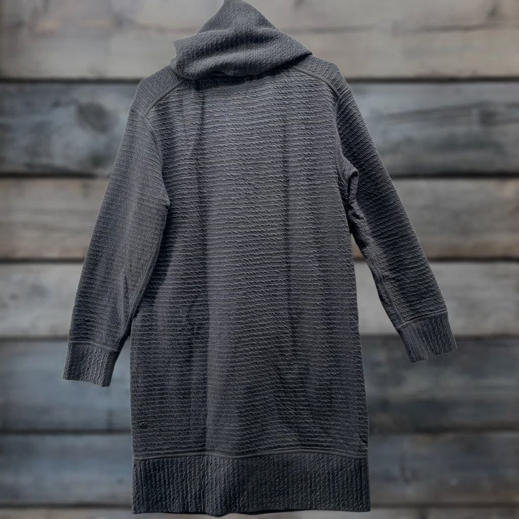 Lululemon Lululemon On Repeat Dress Womens 8 Black Textured Relaxed Long Sleeve Crewneck Knit Dress Sweater Size M / US 6-8 / IT 42-44 - 1 Thumbnail