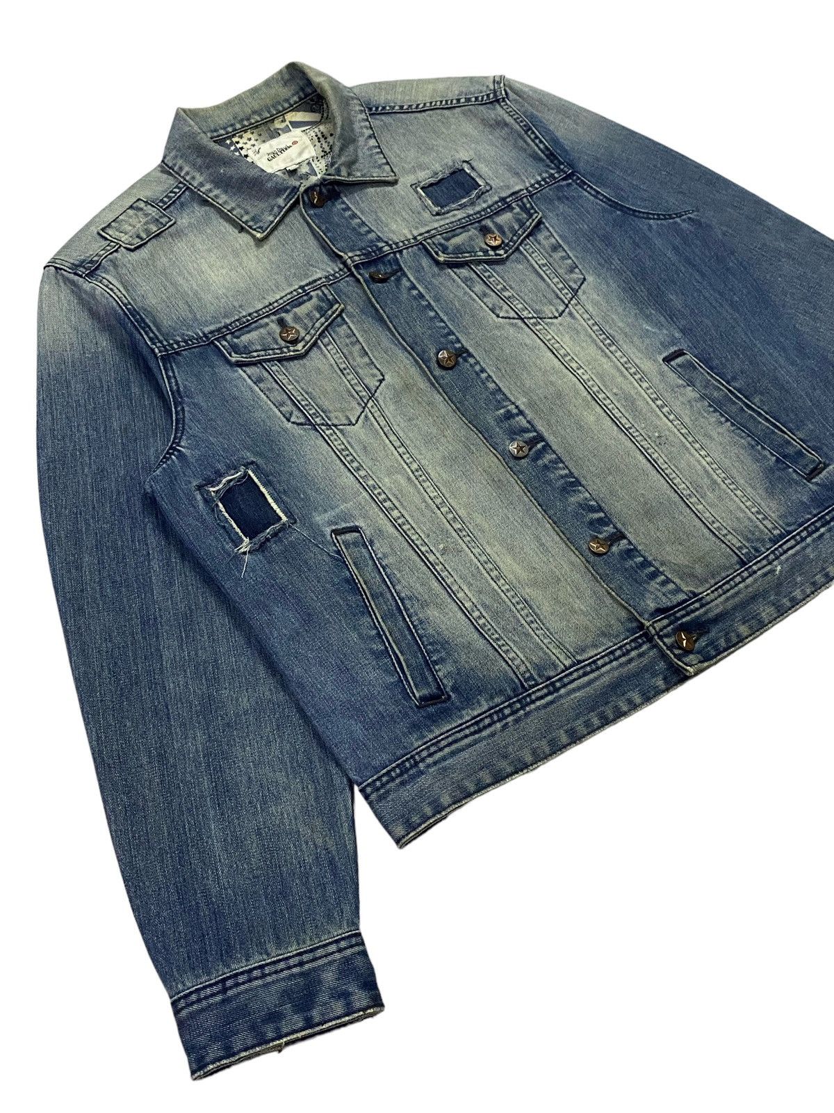 Jean Paul Gaultier Jean Paul Glaultier Distressed Denim Jacket Size US XL / EU 56 / 4 - 20 Thumbnail