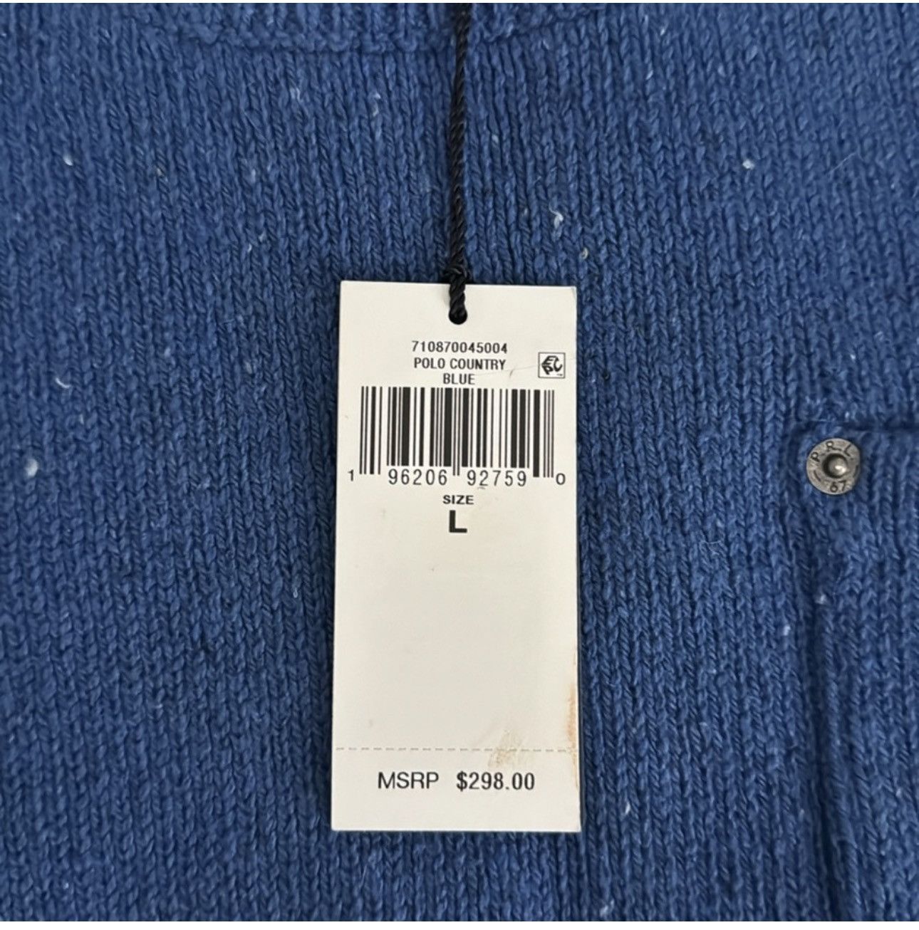 Polo Ralph Lauren Polo Ralph Lauren Heather Cotton Pocket Crew Neck Sweater Size US L / EU 52-54 / 3 - 3 Thumbnail