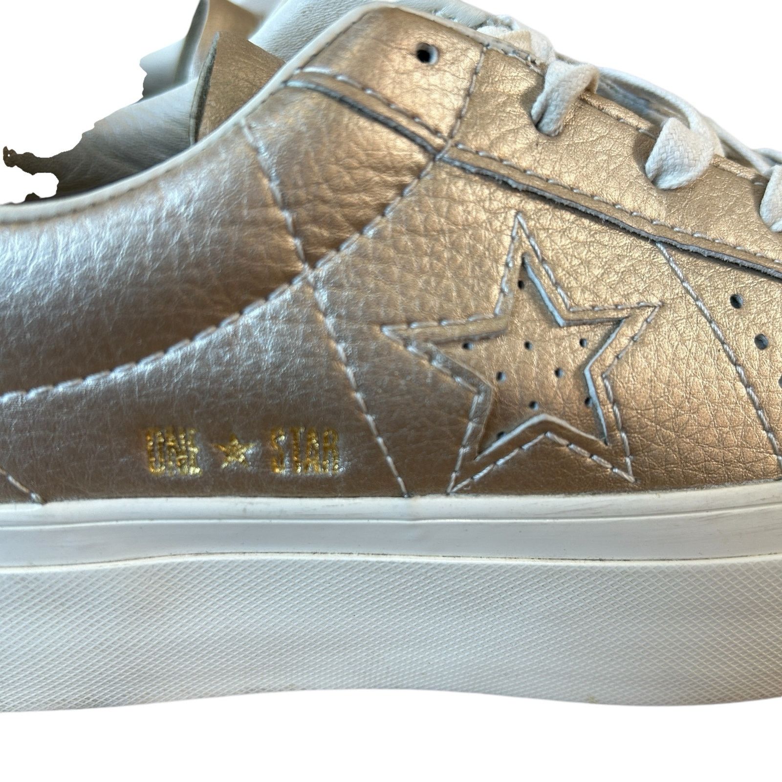 Converse Converse One Star Platform OX 6.5 Gold Leather Streetwear Size US 6.5 / IT 36.5 - 9 Thumbnail