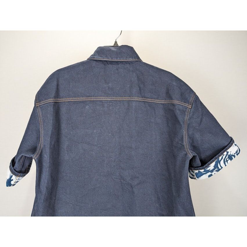 Burberry o1rshd1 Denim Shirt in Indigo Blue Size US S / EU 44-46 / 1 - 12 Thumbnail