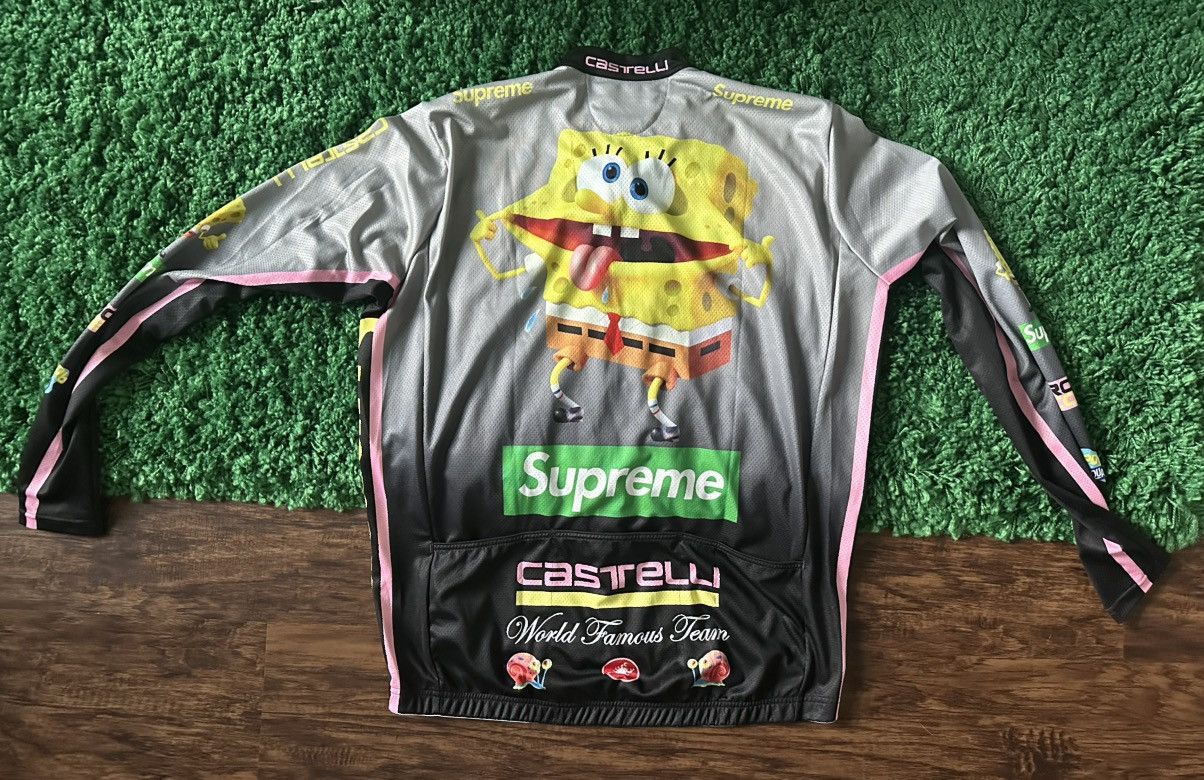 Supreme Supreme SpongeBob SquarePants Castelli L/S Cycling Jersey Size US XL / EU 56 / 4 - 4 Thumbnail