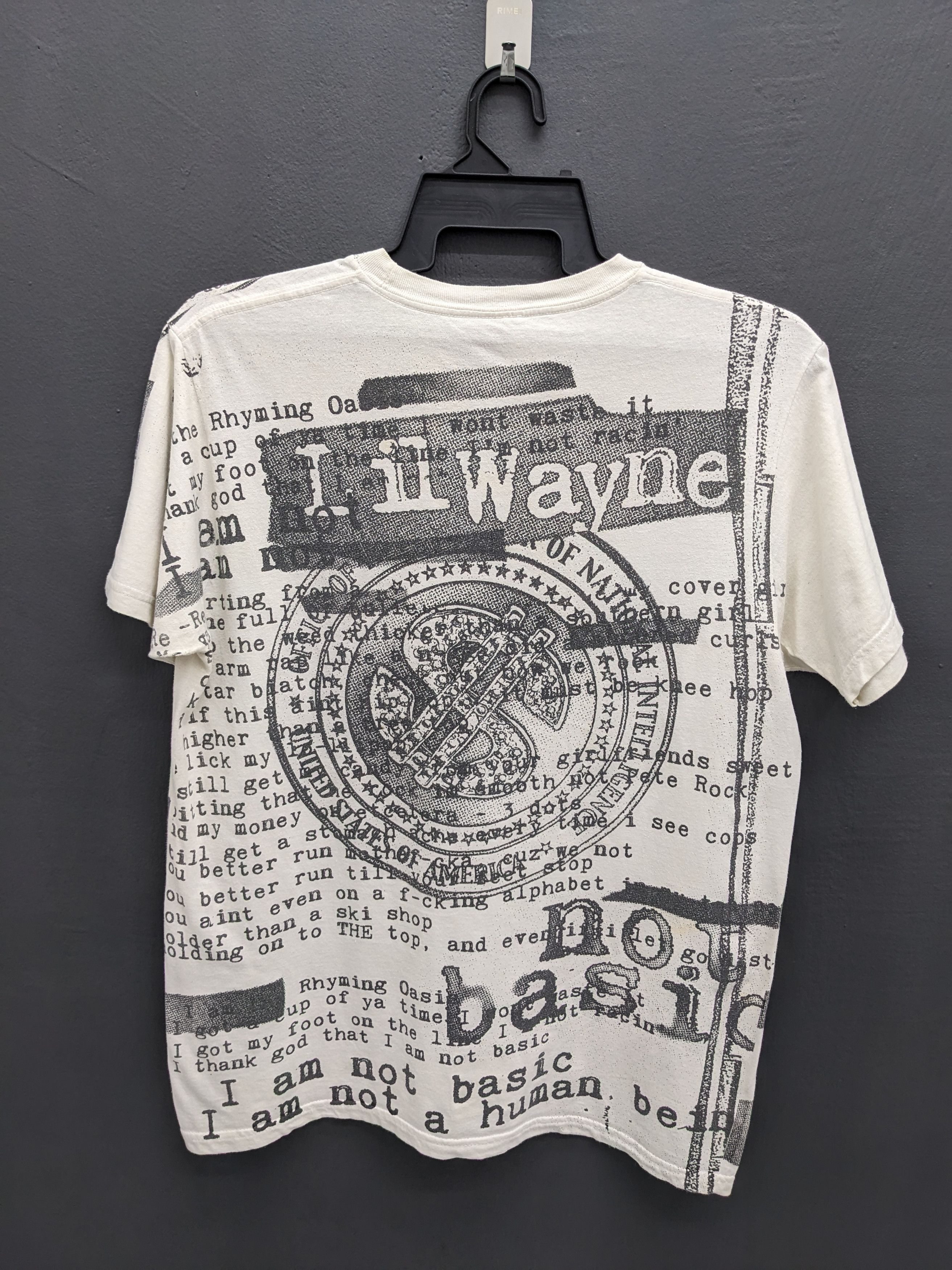 Rap Tees Vintage American Rapper Lil Wayne Band Tees Rap Tshirt Size US L / EU 52-54 / 3 - 4 Thumbnail