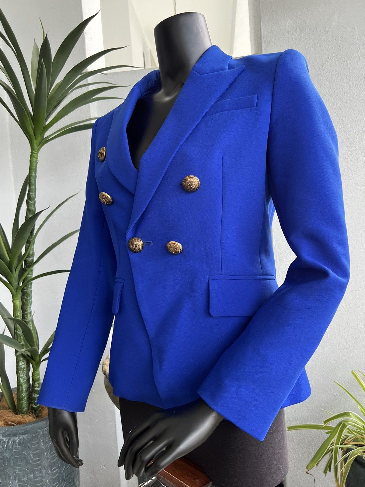 Other Elegant Women Designer Spring Blue Casual Blazer Size L / US 10 / IT 46 - 3 Thumbnail