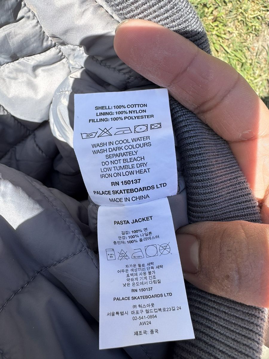 Palace Palace Pasta Jacket Gray (Size Large) Size US L / EU 52-54 / 3 - 21 Thumbnail