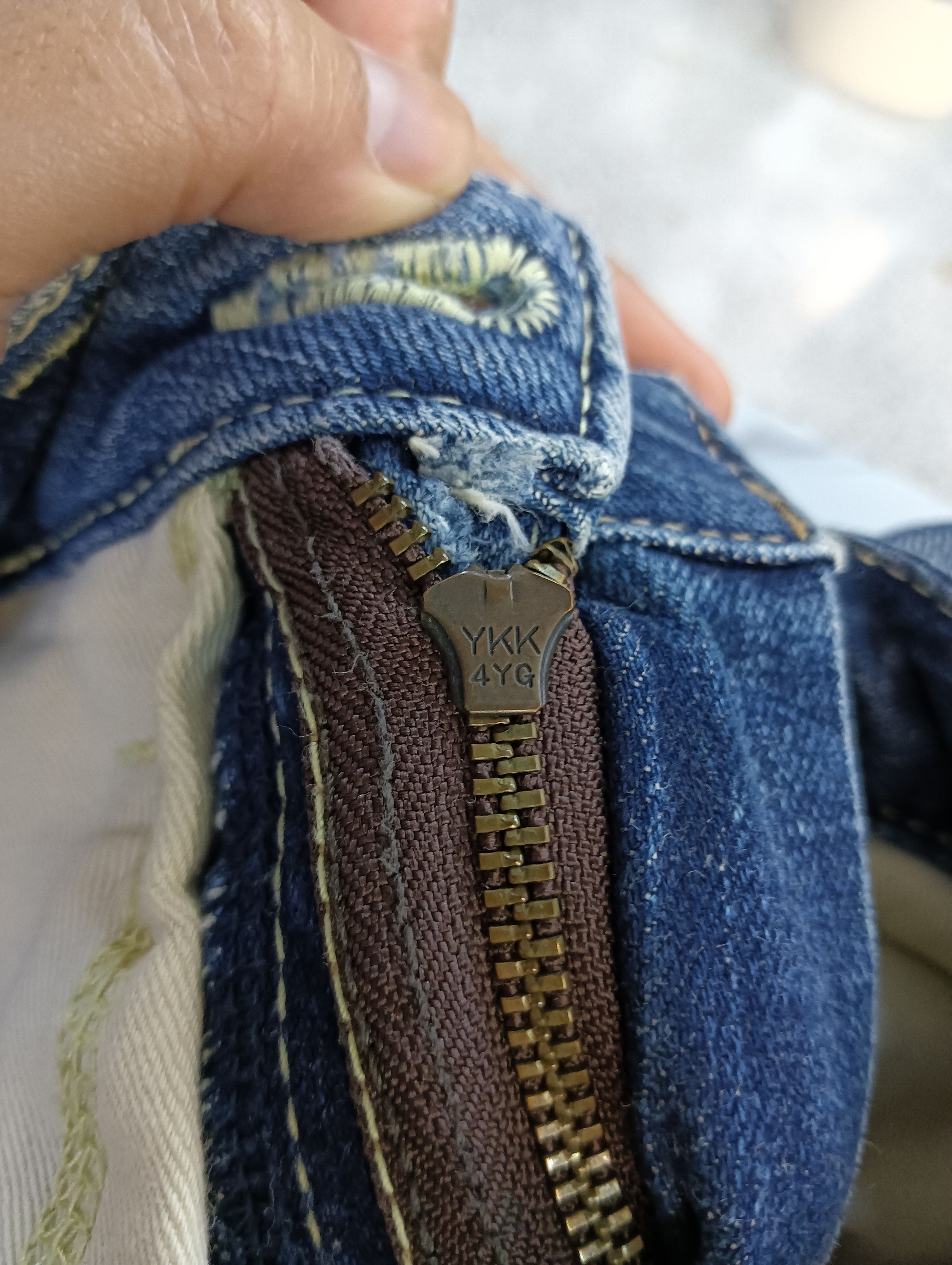 Japanese Brand Brappers Distress Denim Size US 28 / EU 44 - 7 Thumbnail