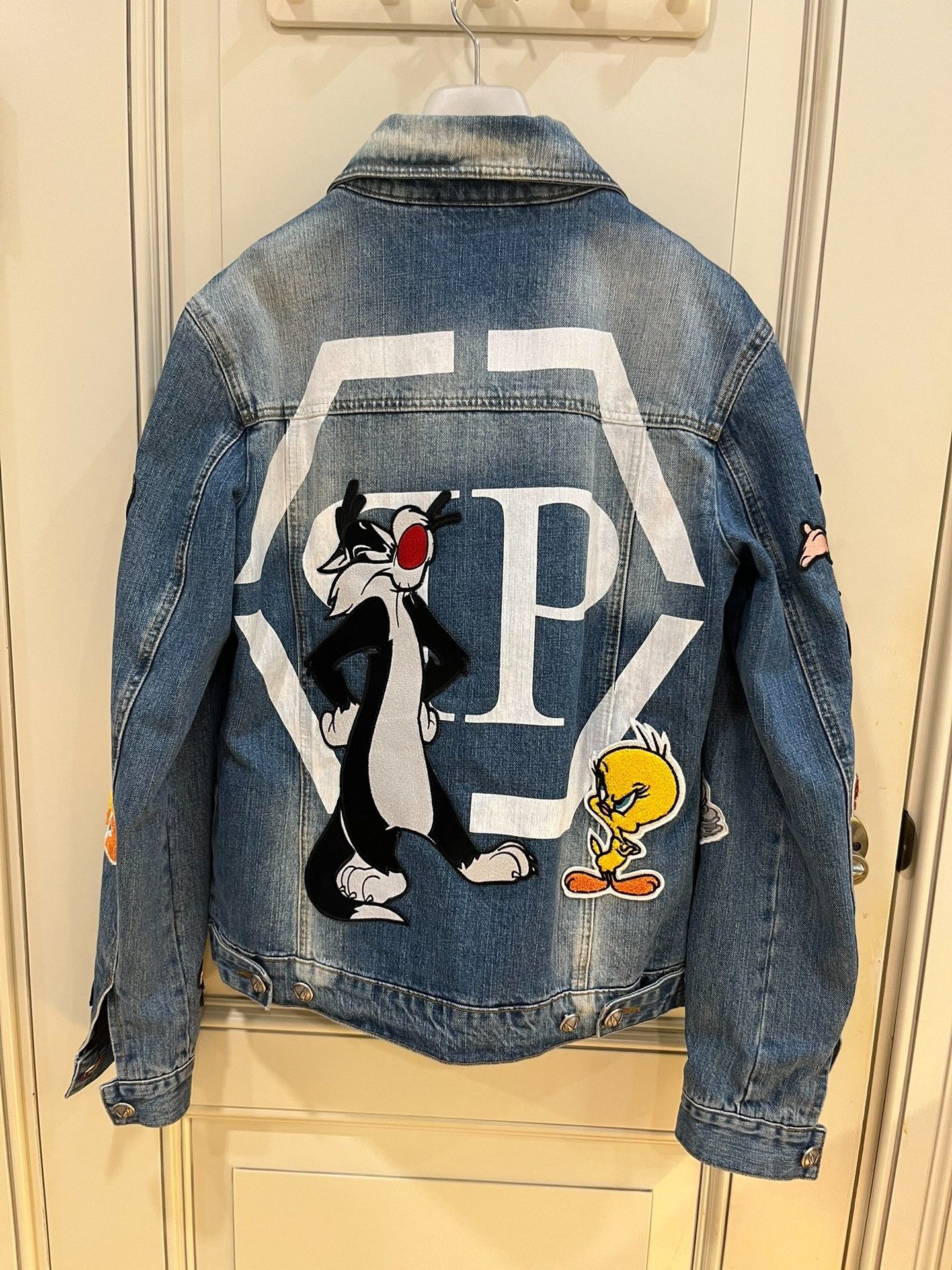 Philipp Plein Philipp Plein Looney Tunes Disney Denim Jacket Size US M / EU 48-50 / 2 - 7 Thumbnail