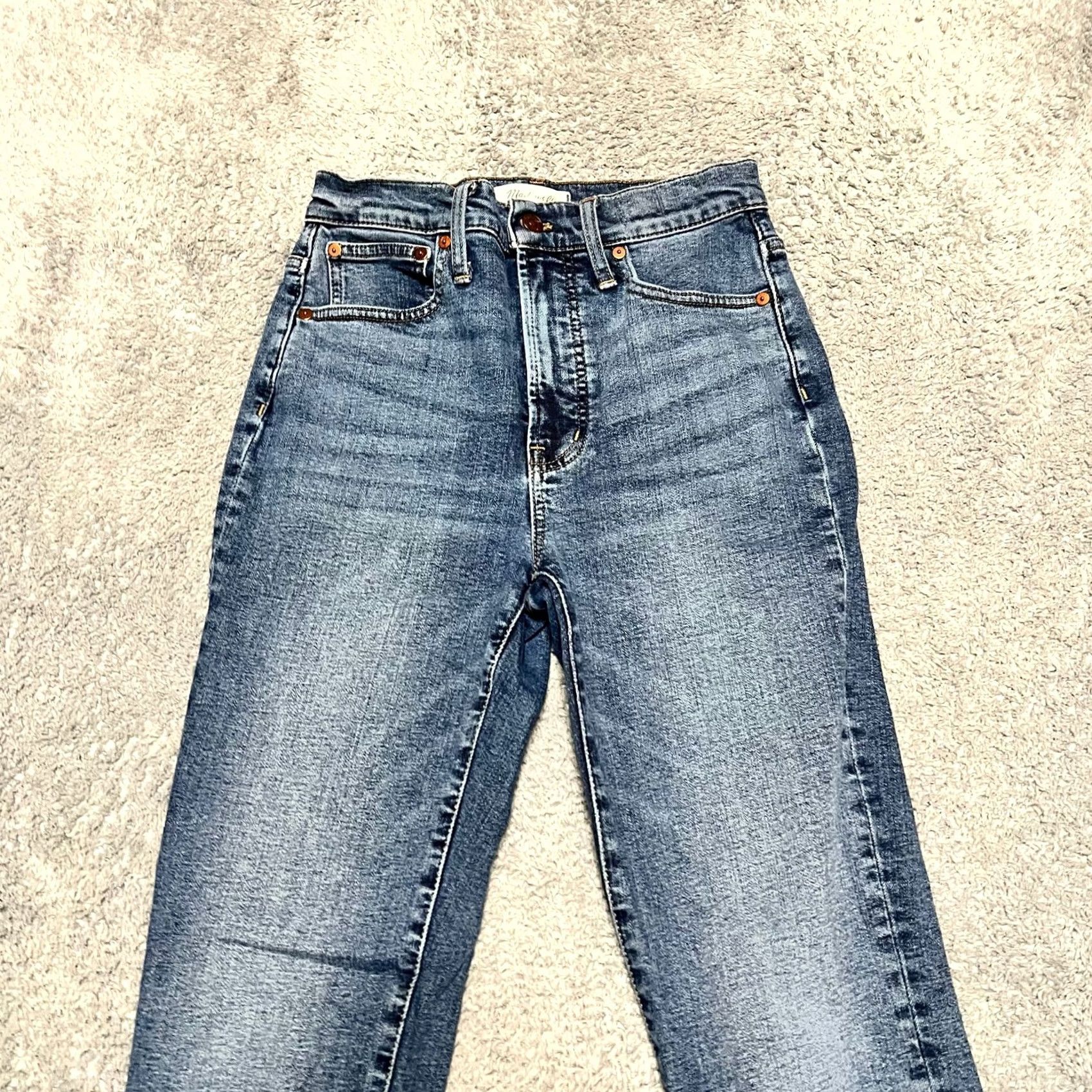 Madewell VINTAGE Madewell Jeans Womens 25 High Rise Perfect Denim Blue Pants Regular Ankle Girls? Size 42" / US 20 - 3 Thumbnail
