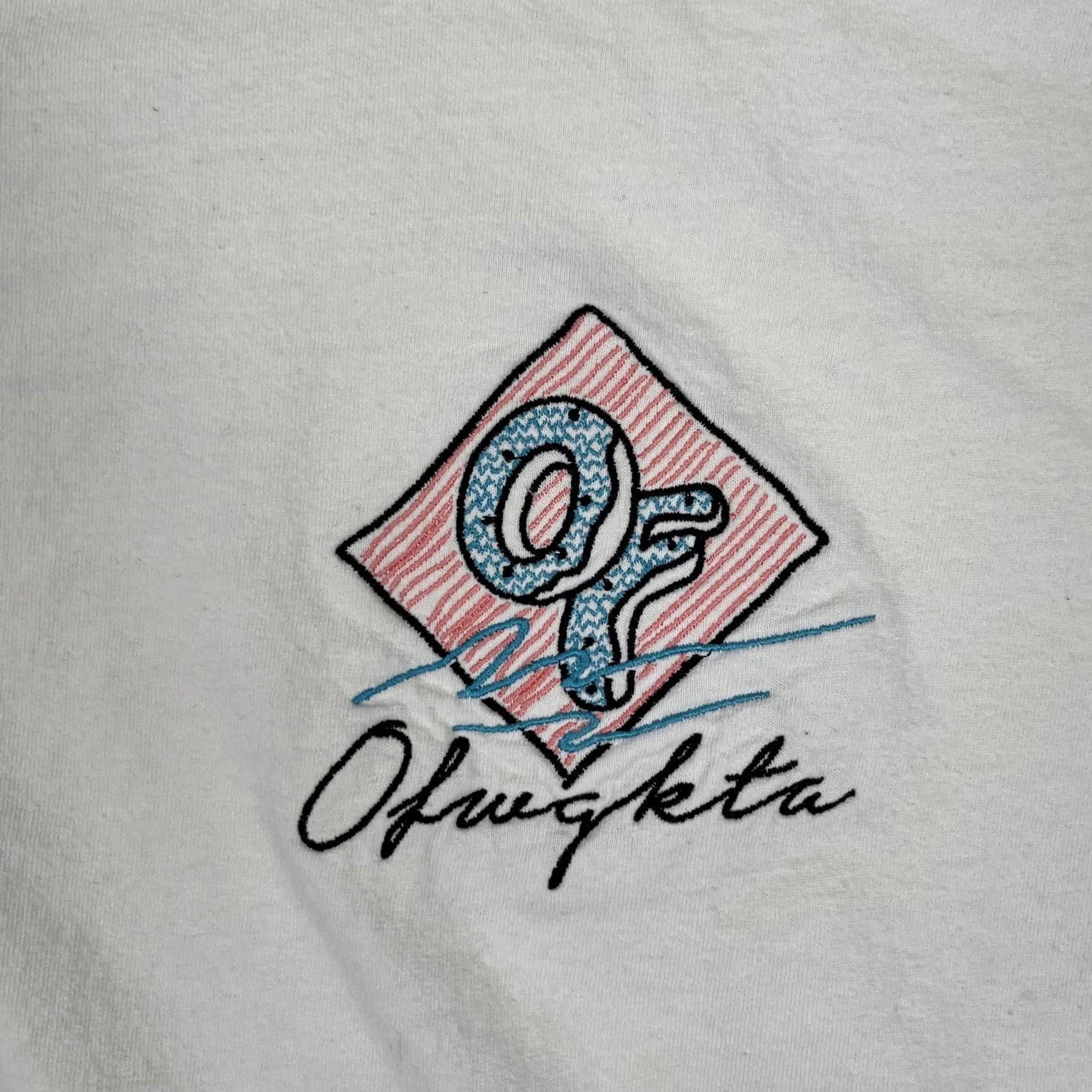 Odd Future VINTAGE? No. Odd Future Shirt Mens M White Embroidered OFWGKTA Hip Hop Streetwear Size US M / EU 48-50 / 2 - 2 Thumbnail
