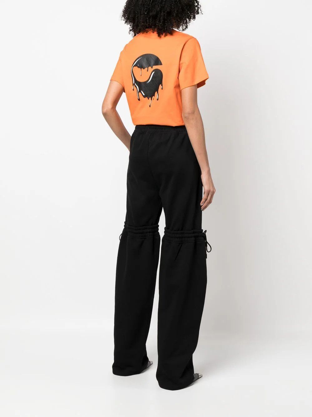 Coperni o1mle0524 Logo Printed T-Shirt in Orange Size XS / US 0-2 / IT 36-38 - 2 Thumbnail