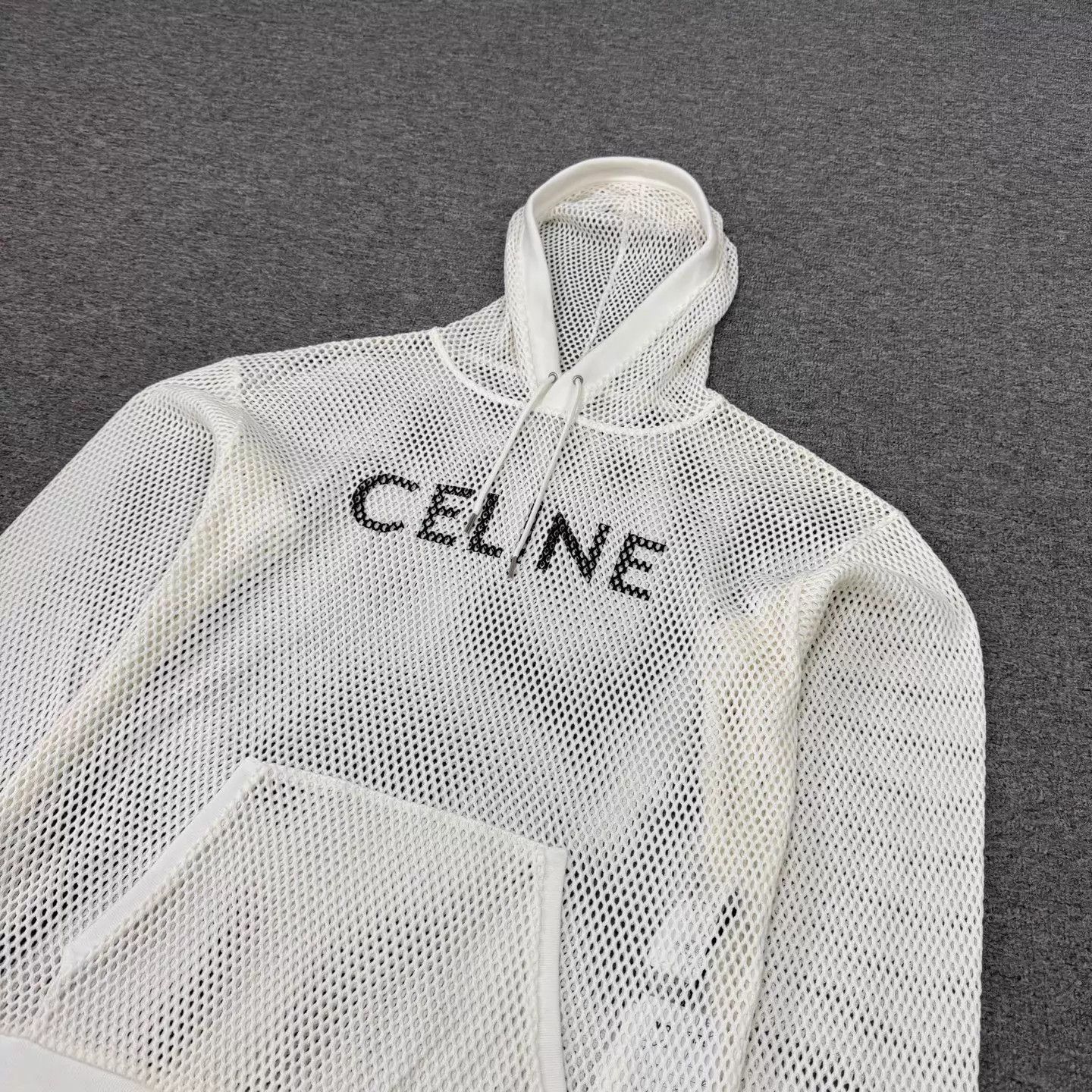 Celine Celine grid cut-out letter logo hoodie M Size M / US 6-8 / IT 42-44 - 5 Thumbnail