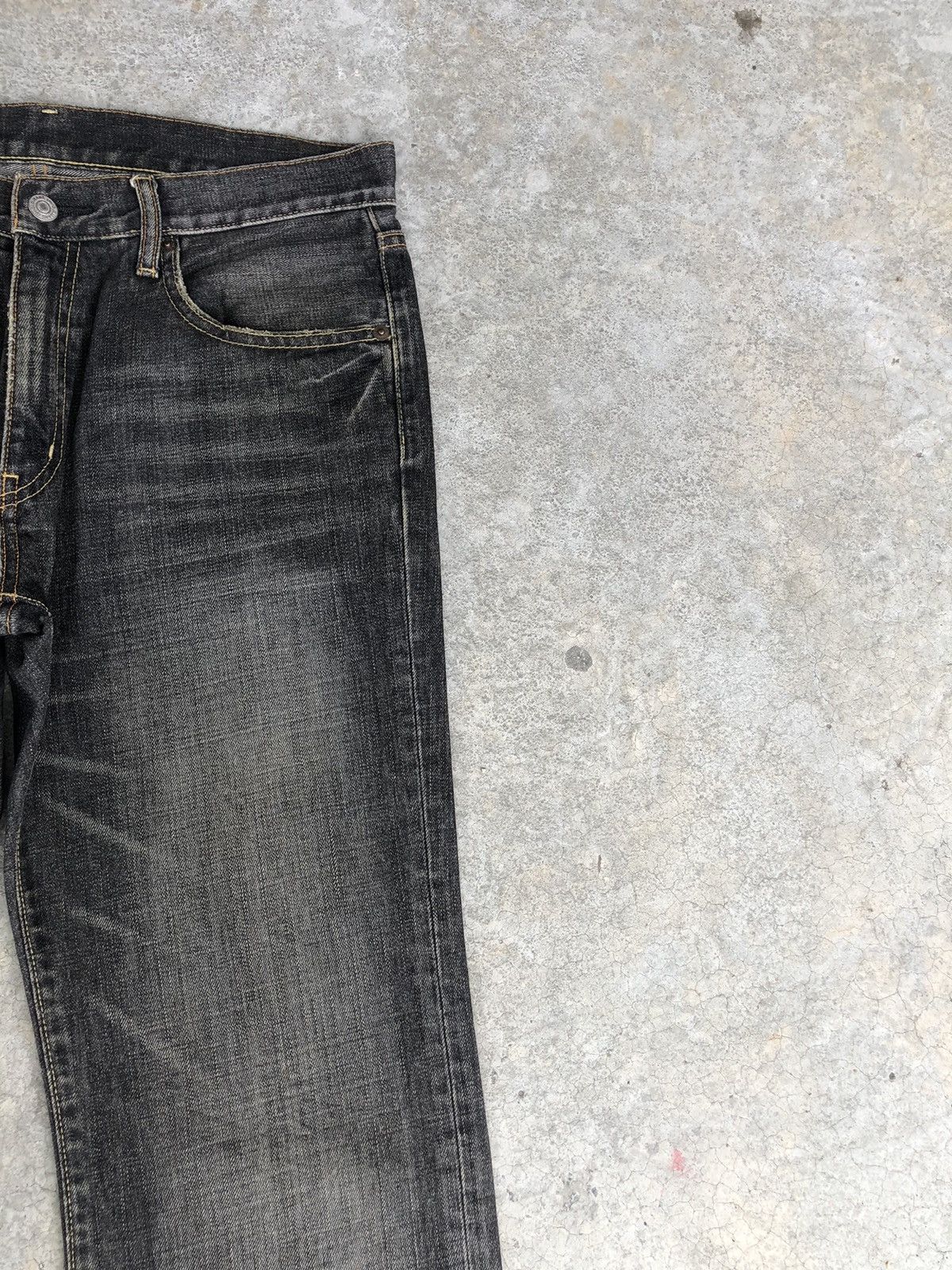 If Six Was Nine Japanese Uniqlo Flared Jeans Distressed Jeans Size US 33 - 5 Thumbnail