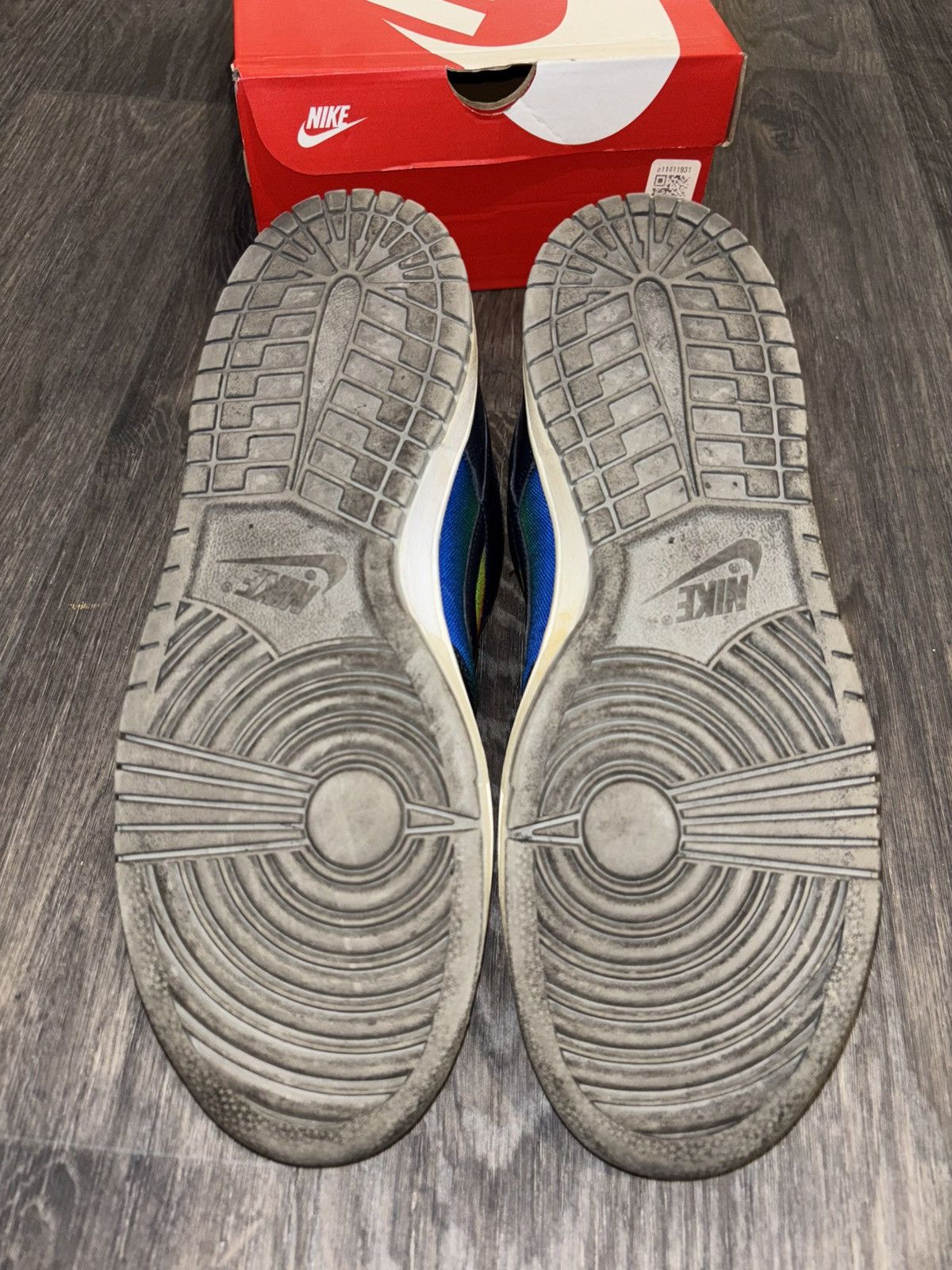 Nike 2005 Nike Dunk Low Dark Obsidian Royal Size US 10.5 / EU 43-44 - 6 Thumbnail