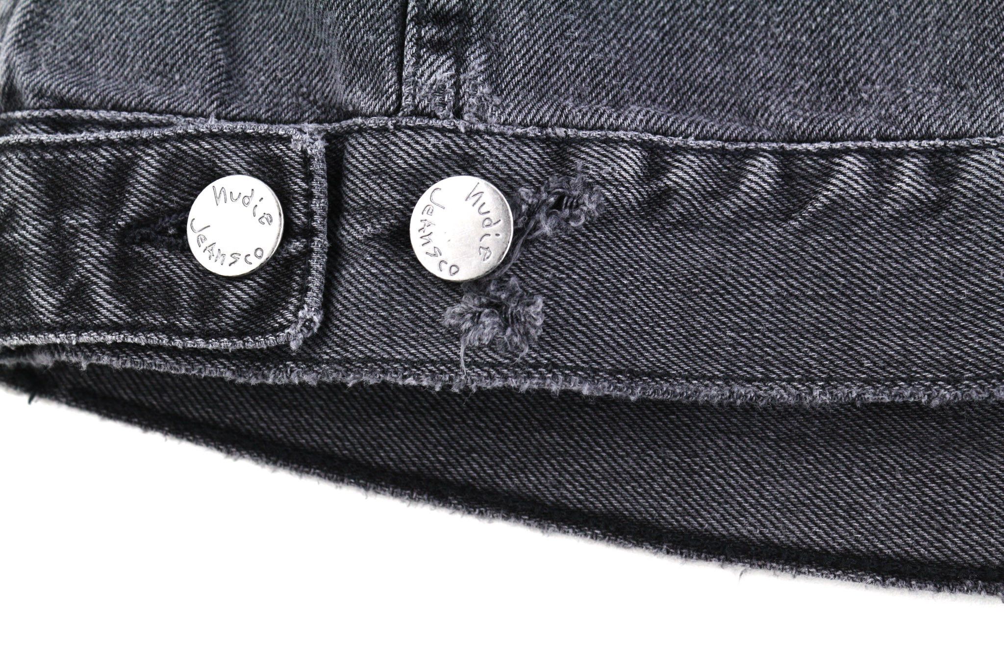 Nudie Jeans BILLY XS Desolation Grey Polo Neck Pockets Denim 82458 Size US XS / EU 42 / 0 - 8 Thumbnail
