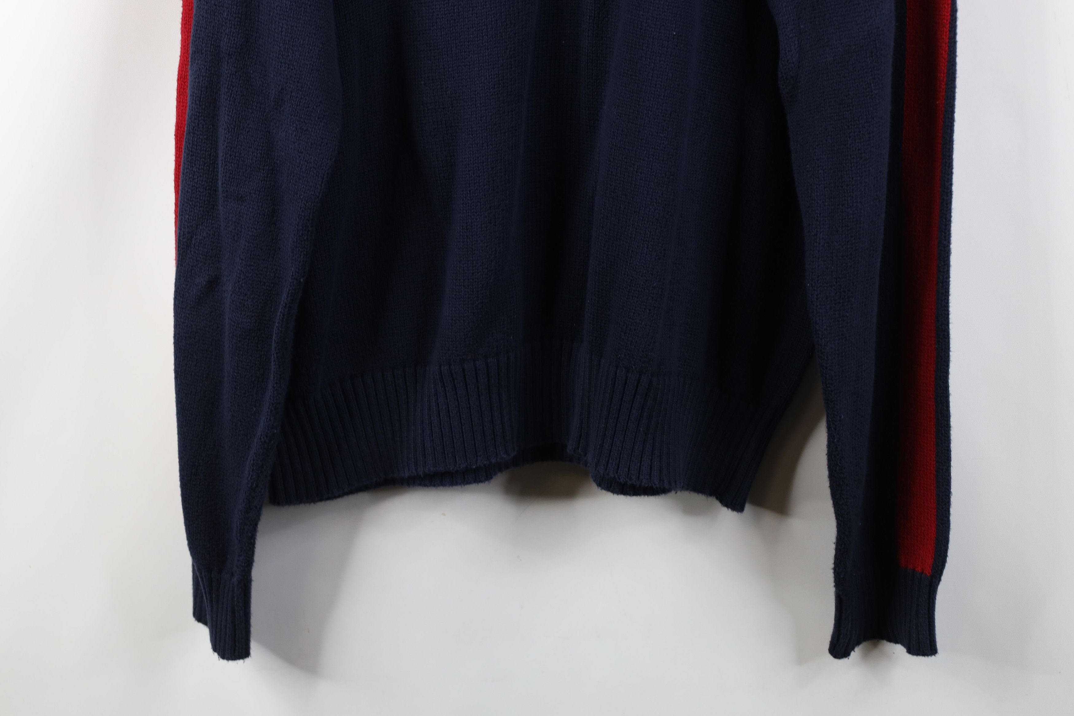 Polo Ralph Lauren Vintage 90s Ralph Lauren Ribbed Knit 1/4 1/2 Zip Sweater Size US L / EU 52-54 / 3 - 15 Thumbnail
