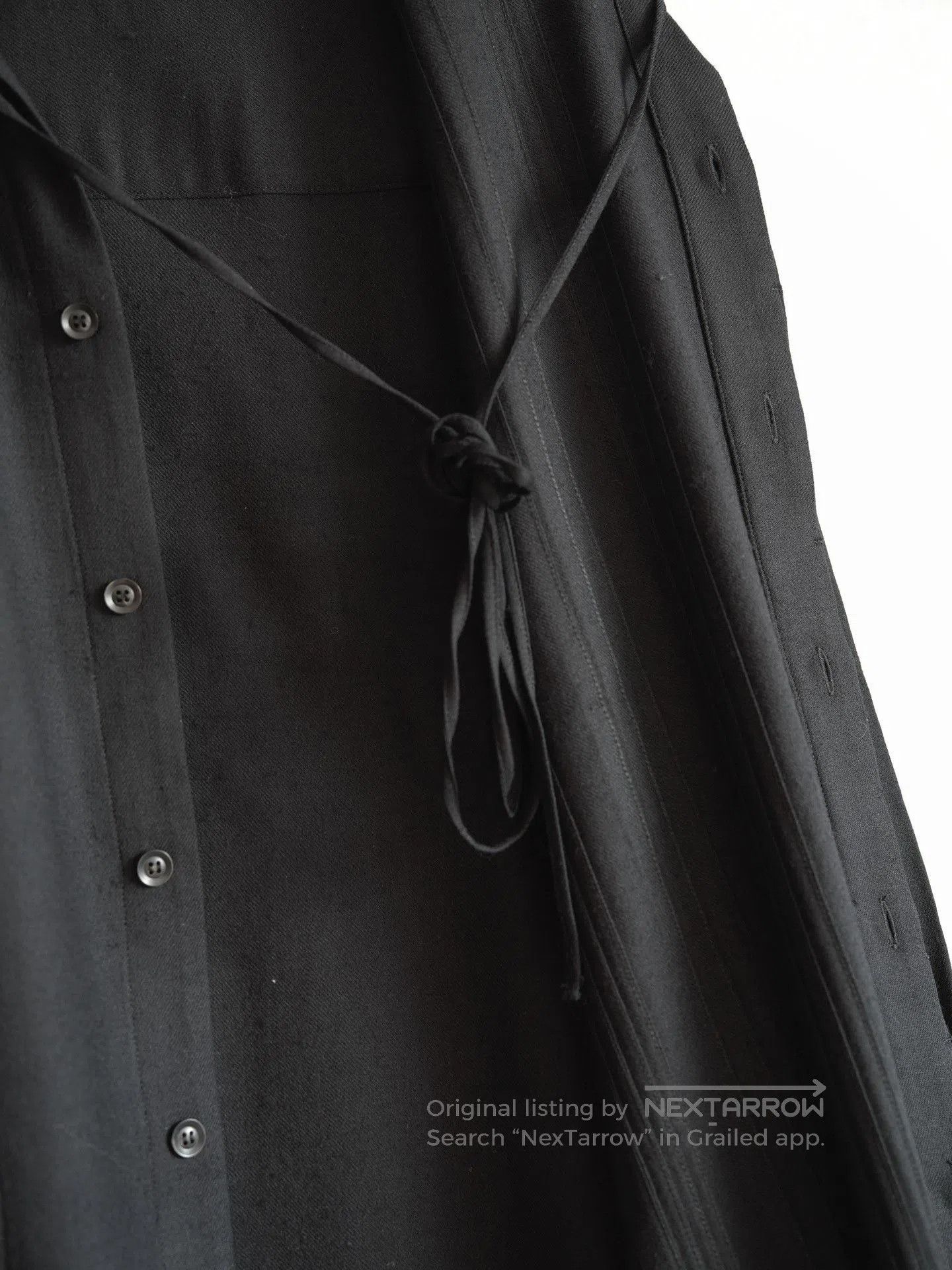 Yohji Yamamoto pleated wool long shirt by yohji yamamoto. Size M / US 6-8 / IT 42-44 - 6 Thumbnail