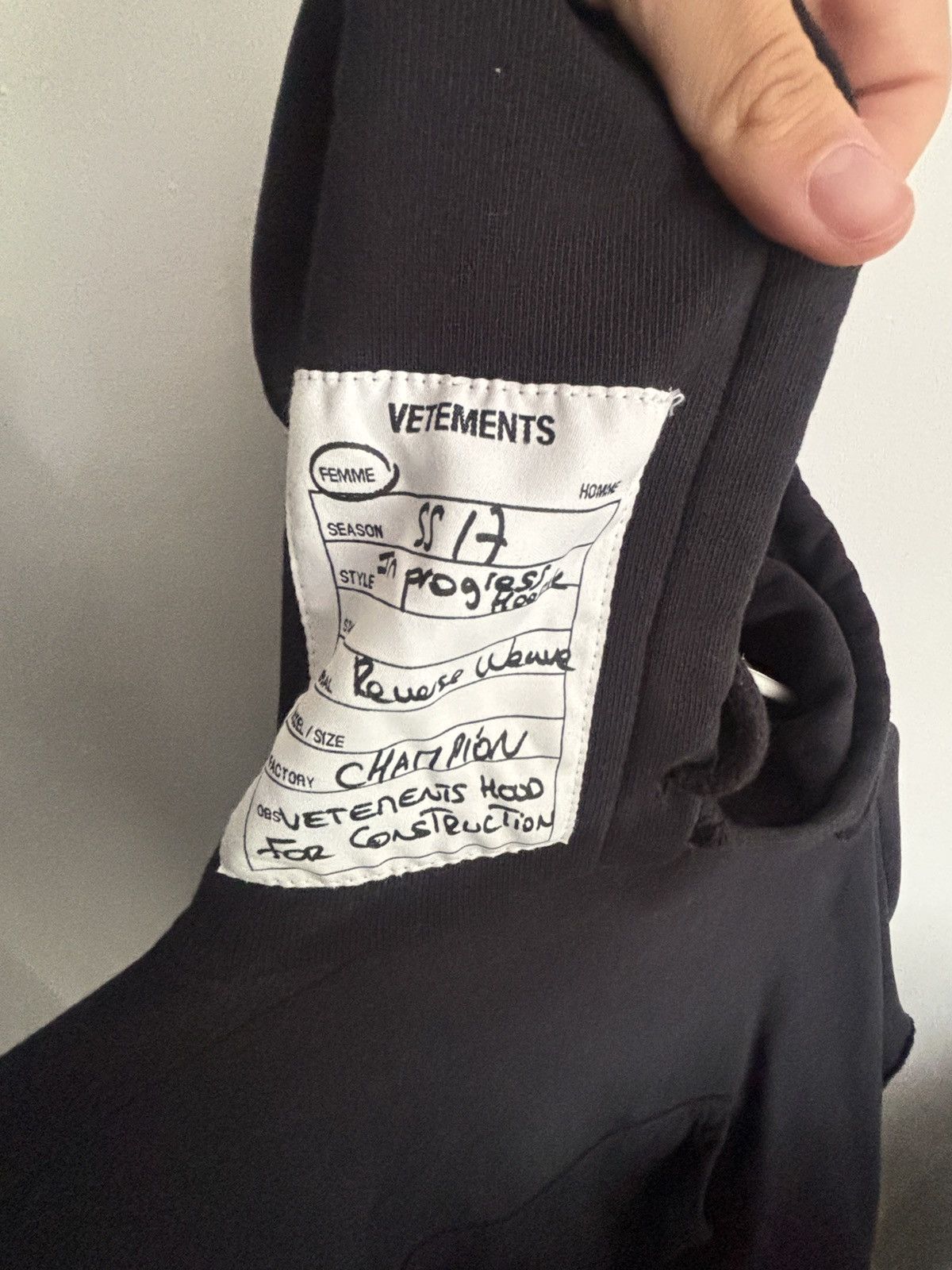 Champion × Vetements Vetements Champion Hoodie Size US XS / EU 42 / 0 - 5 Thumbnail