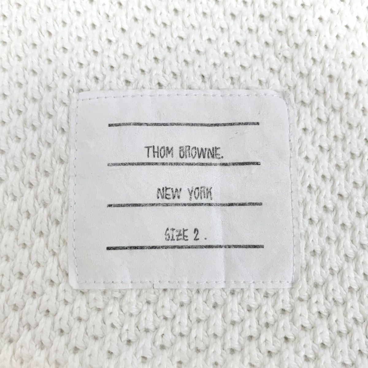 Thom Browne Thom Browne White Striped Trim Short Sleeve T-Shirt K26WX Size M / US 6-8 / IT 42-44 - 5 Thumbnail