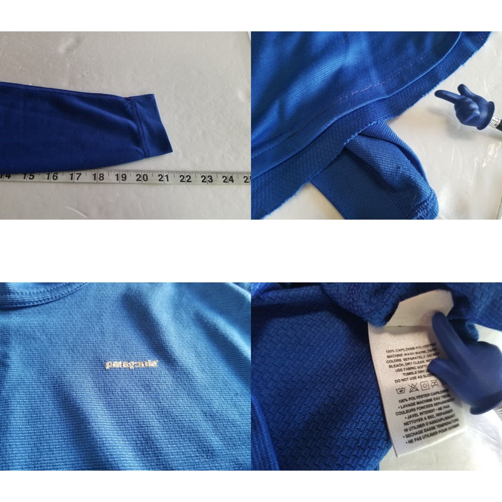 Patagonia Patagonia Capilene Crewneck Shirt Mens Size Small See Measurements Blue Size US S / EU 44-46 / 1 - 8 Thumbnail