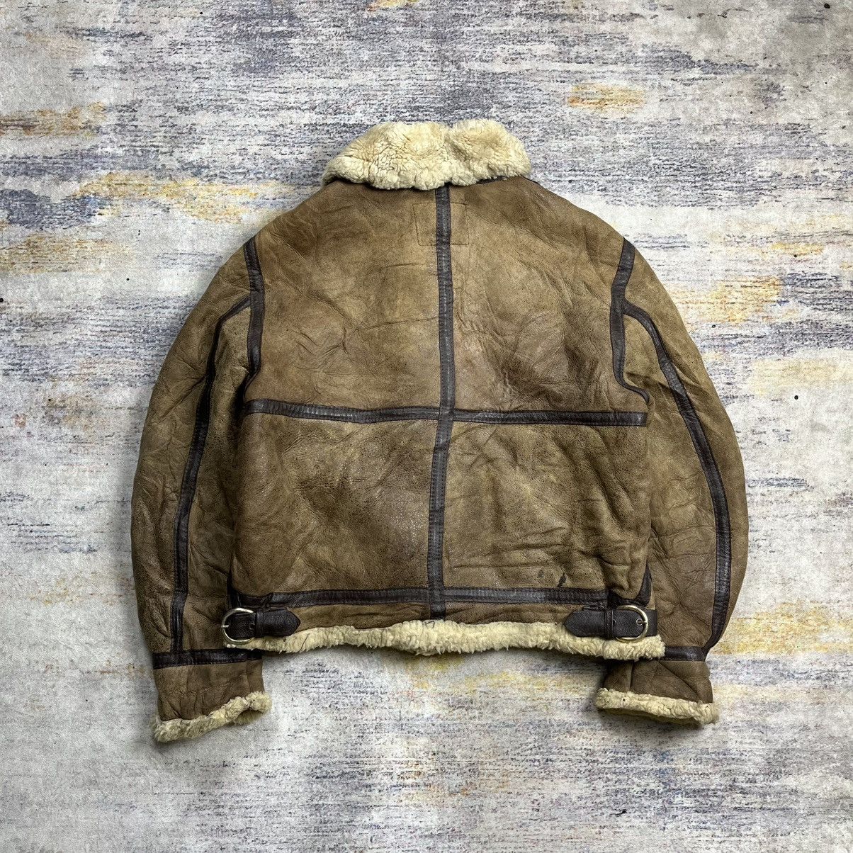 Schott Vintage 80s / 90s Schott B-3 flight shearling leather jacket Size US L / EU 52-54 / 3 - 3 Thumbnail