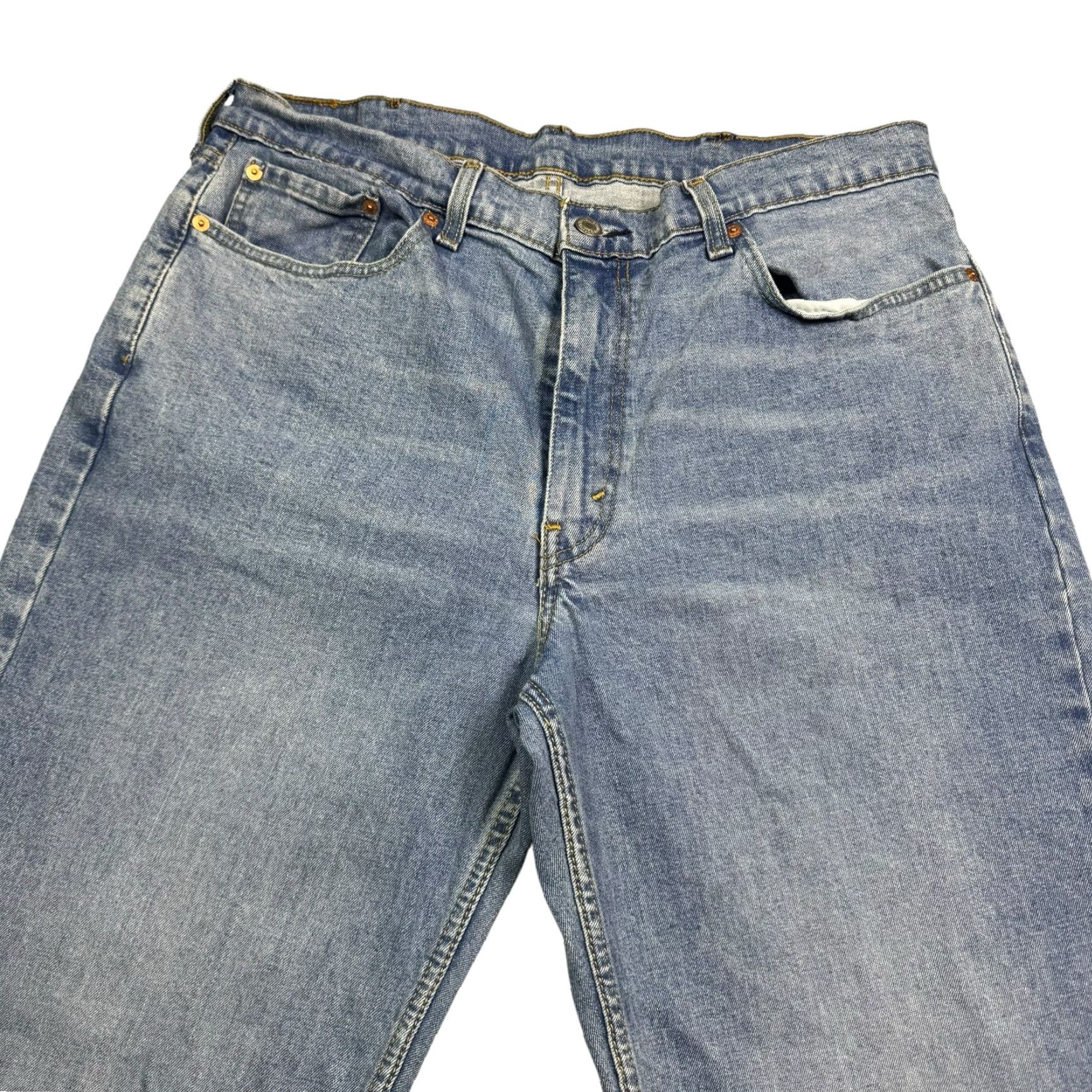 Levi's VINTAGE Levi's 550 Jeans Mens 38x30 Relaxed Fit Baggy Denim Grunge Y2K Midrise Jeans Mens 38 30 Blue 550 Grunge Levi's Size US 38 / EU 54 - 2 Thumbnail