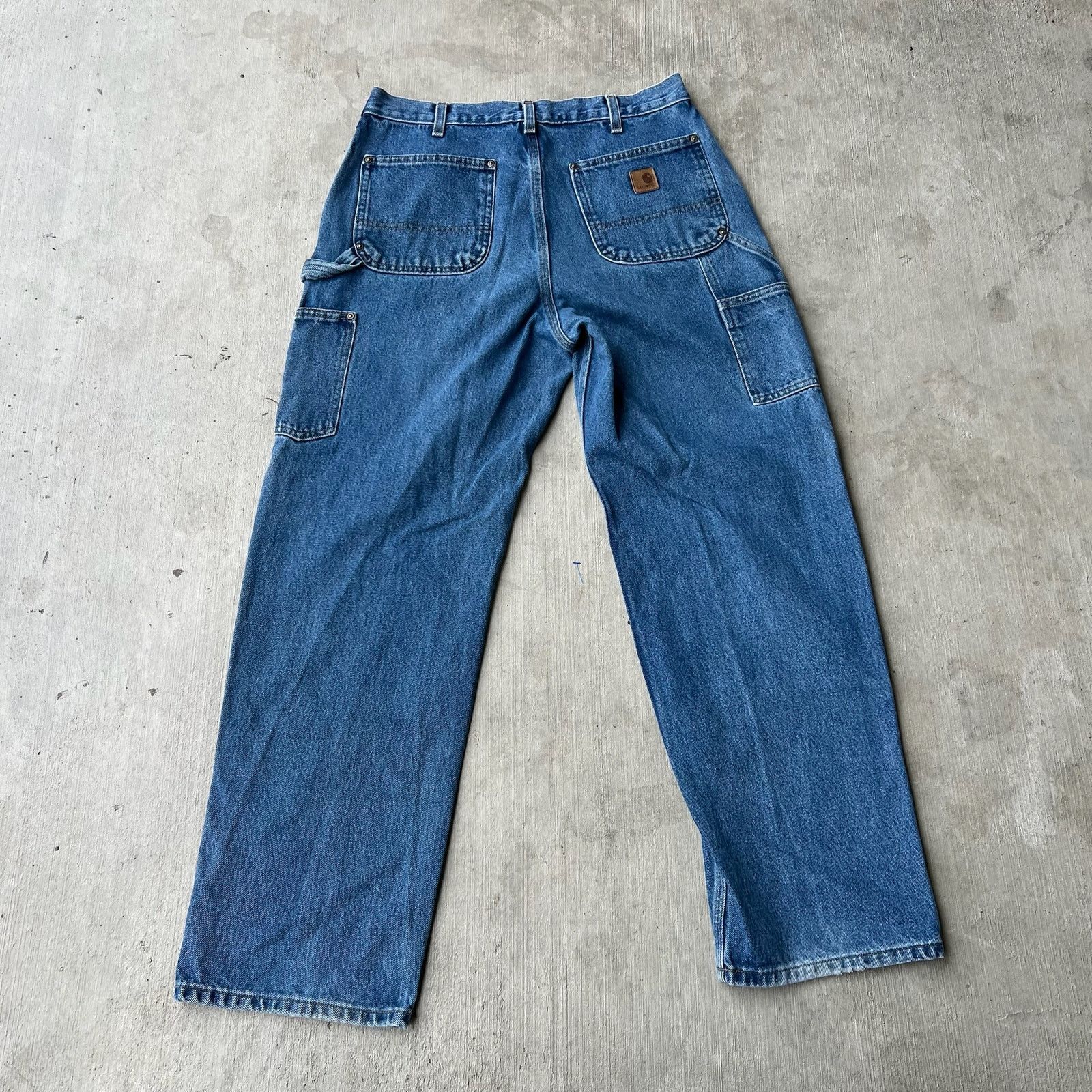 Carhartt × Vintage Carhartt denim blue jean double knee work carpenter pants Size US 32 / EU 48 - 4 Thumbnail