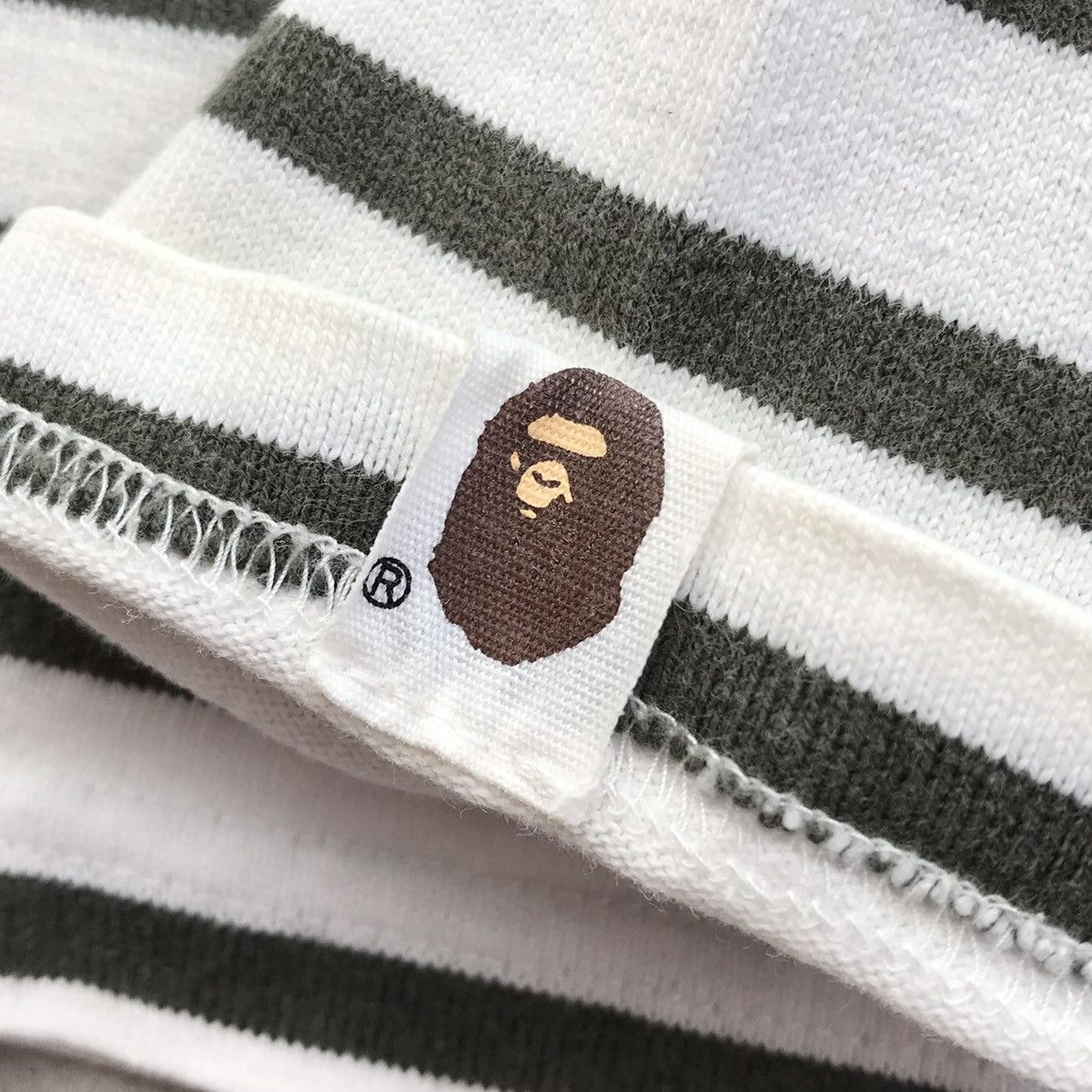 Bape 2000's Bathing Ape - Made with General Stripe L/S T-Shirt Size US S / EU 44-46 / 1 - 6 Thumbnail