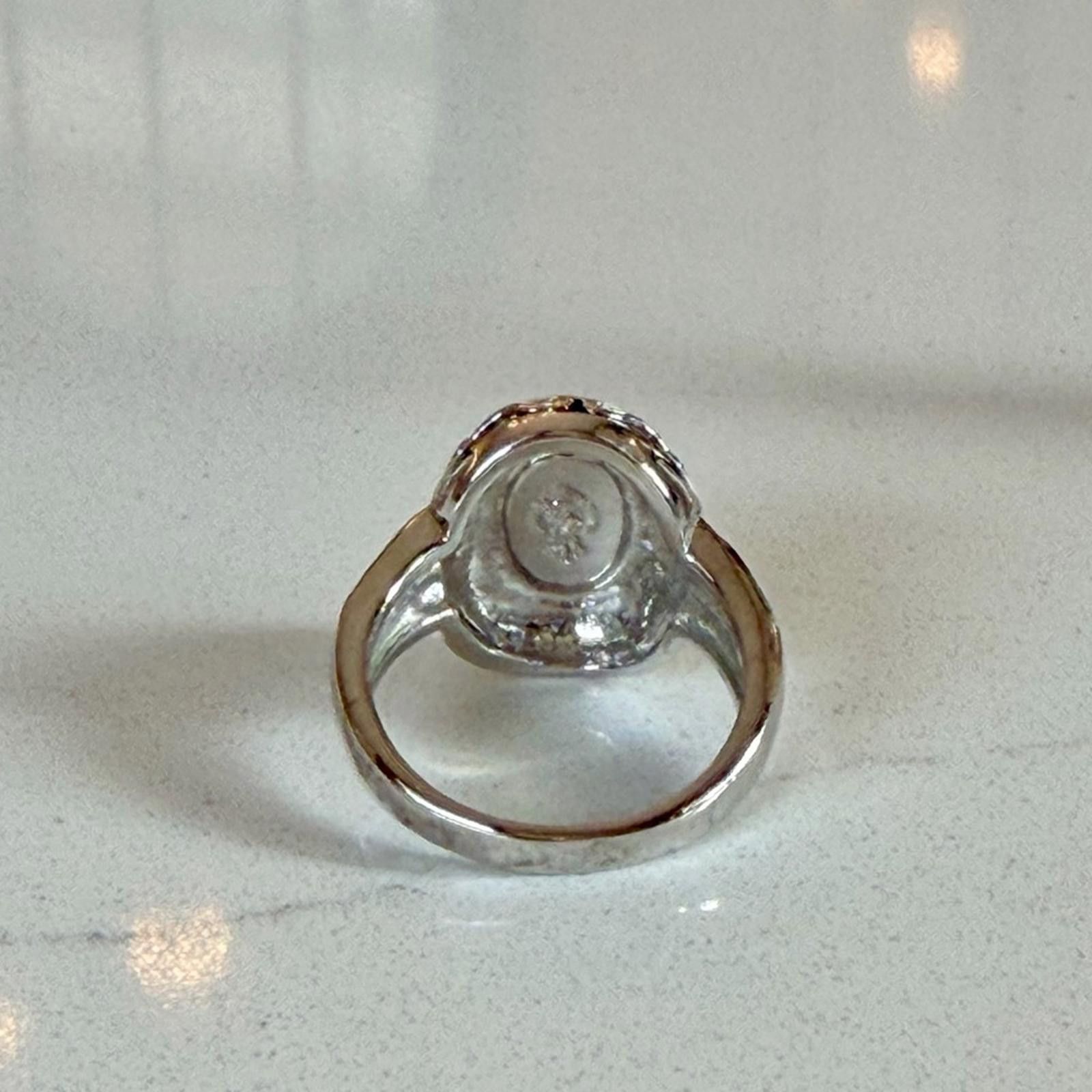 Other Premier Designs Spice Ring Red Cabochon Silver Tone VTG 8 Size ONE SIZE - 6 Thumbnail
